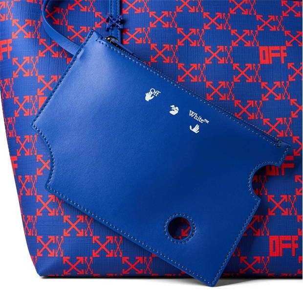 Off-White o1g2r1mq1224 Size: OS / Tote Bag in Blue & Red Size ONE SIZE - 3 Thumbnail