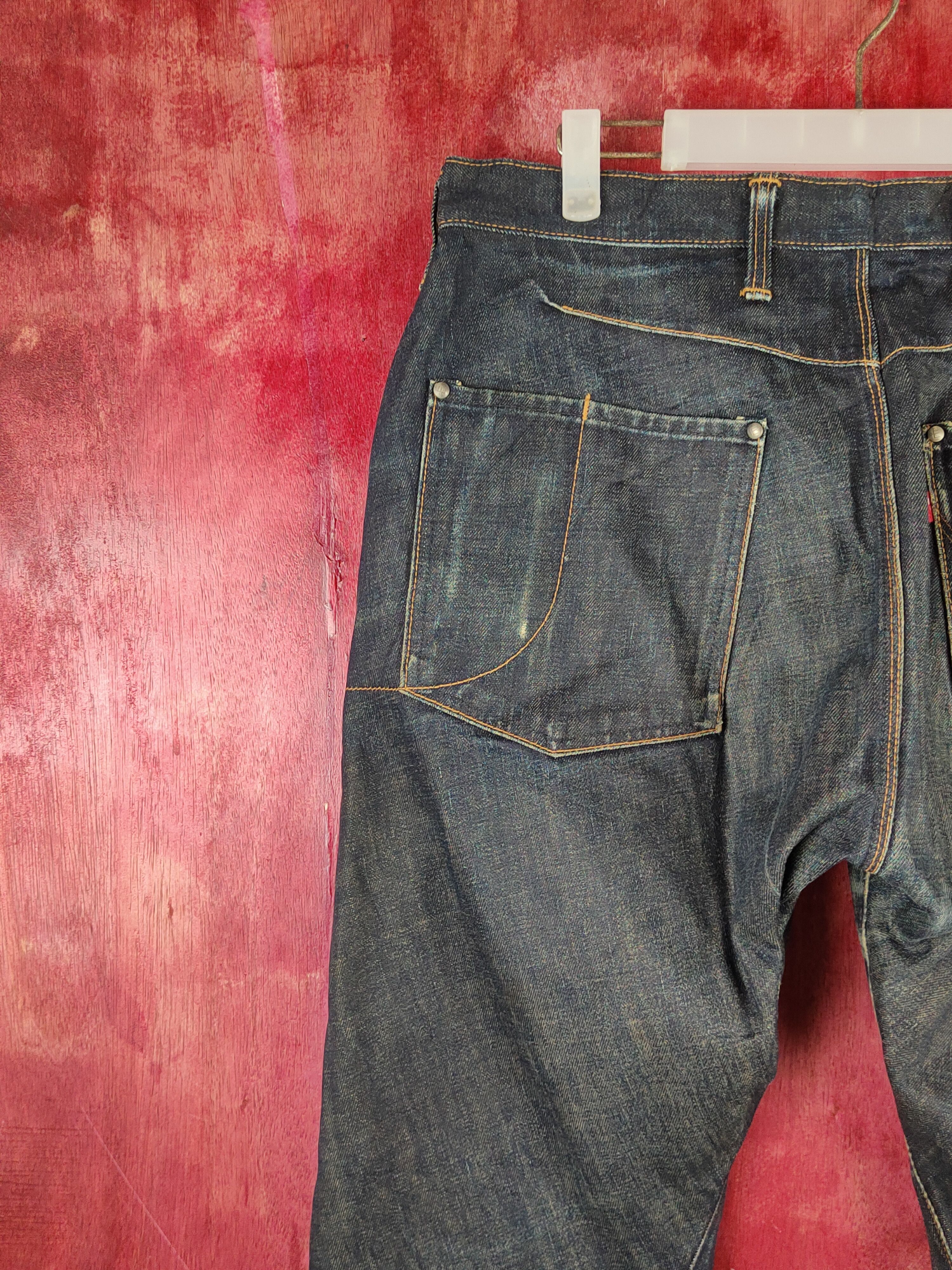 Edwin Edwin E Function Black Distressed Ripped Jeans #S2196 Size US 34 / EU 50 - 8 Thumbnail