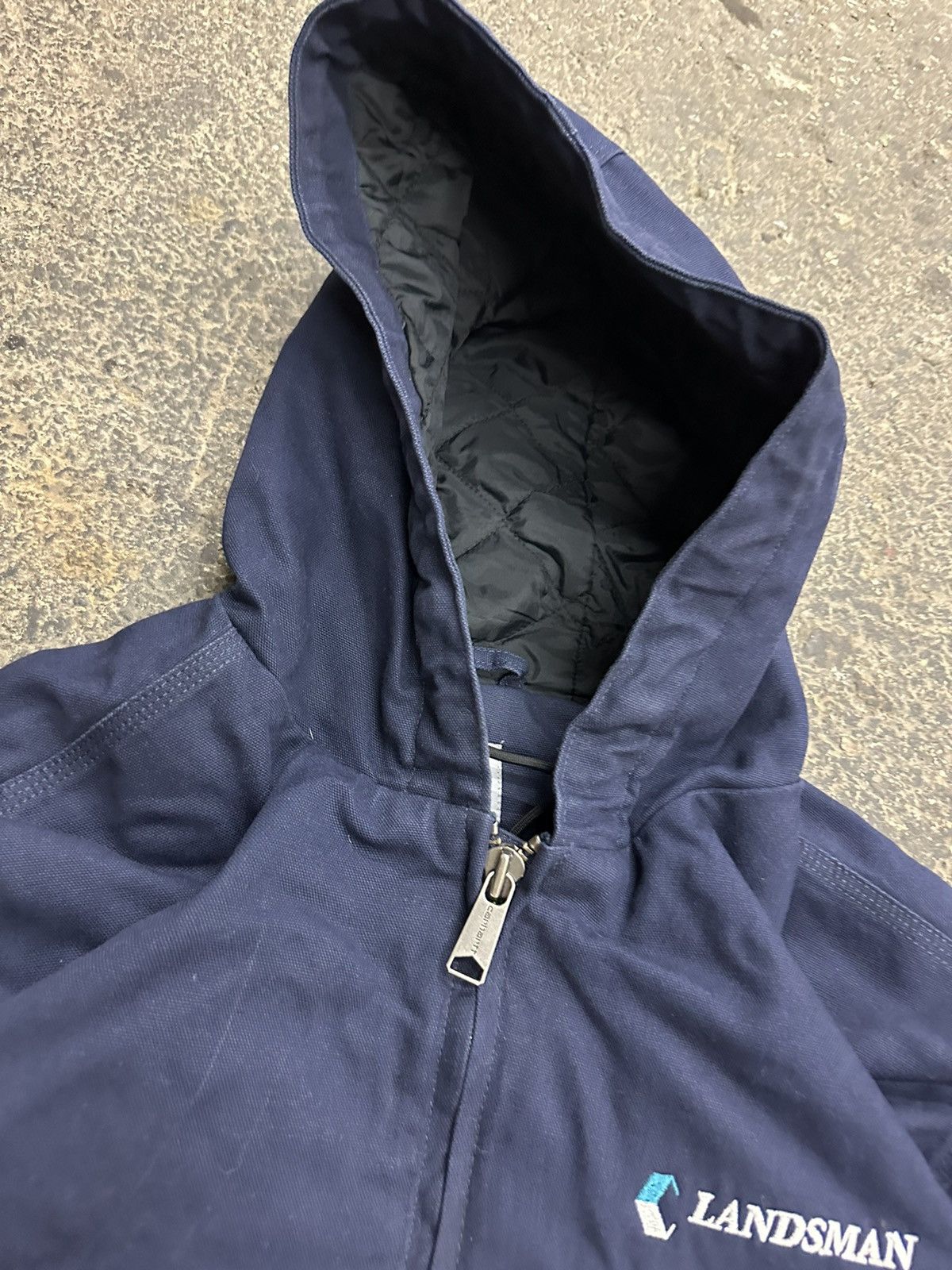 Carhartt × Vintage Carhartt hooded blue jacket Size US XL / EU 56 / 4 - 7 Thumbnail