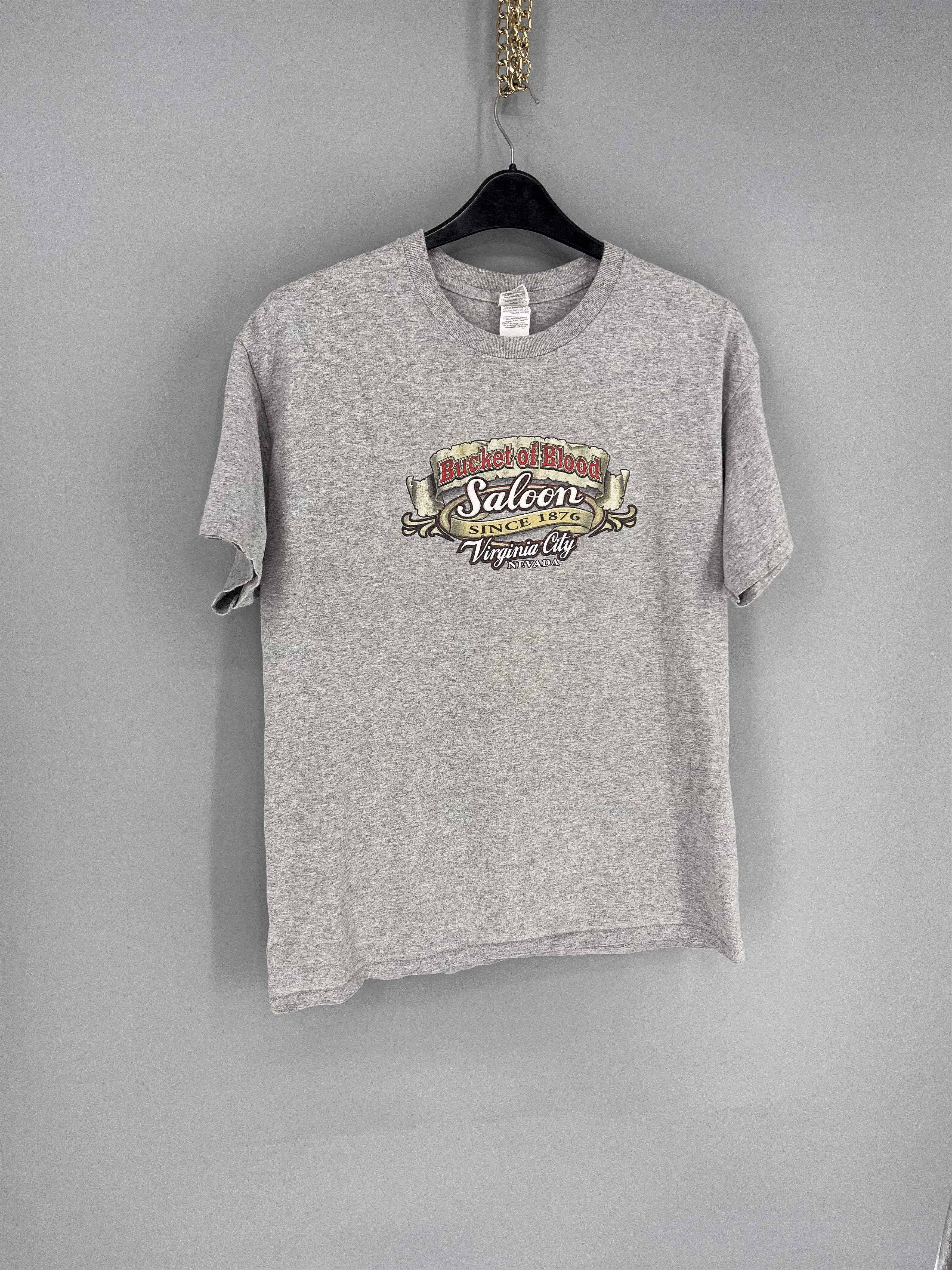 Vintage Vintage Motorcycle Faded Bucket Of Blood Saloon L Nevada Size US L / EU 52-54 / 3 - 3 Thumbnail
