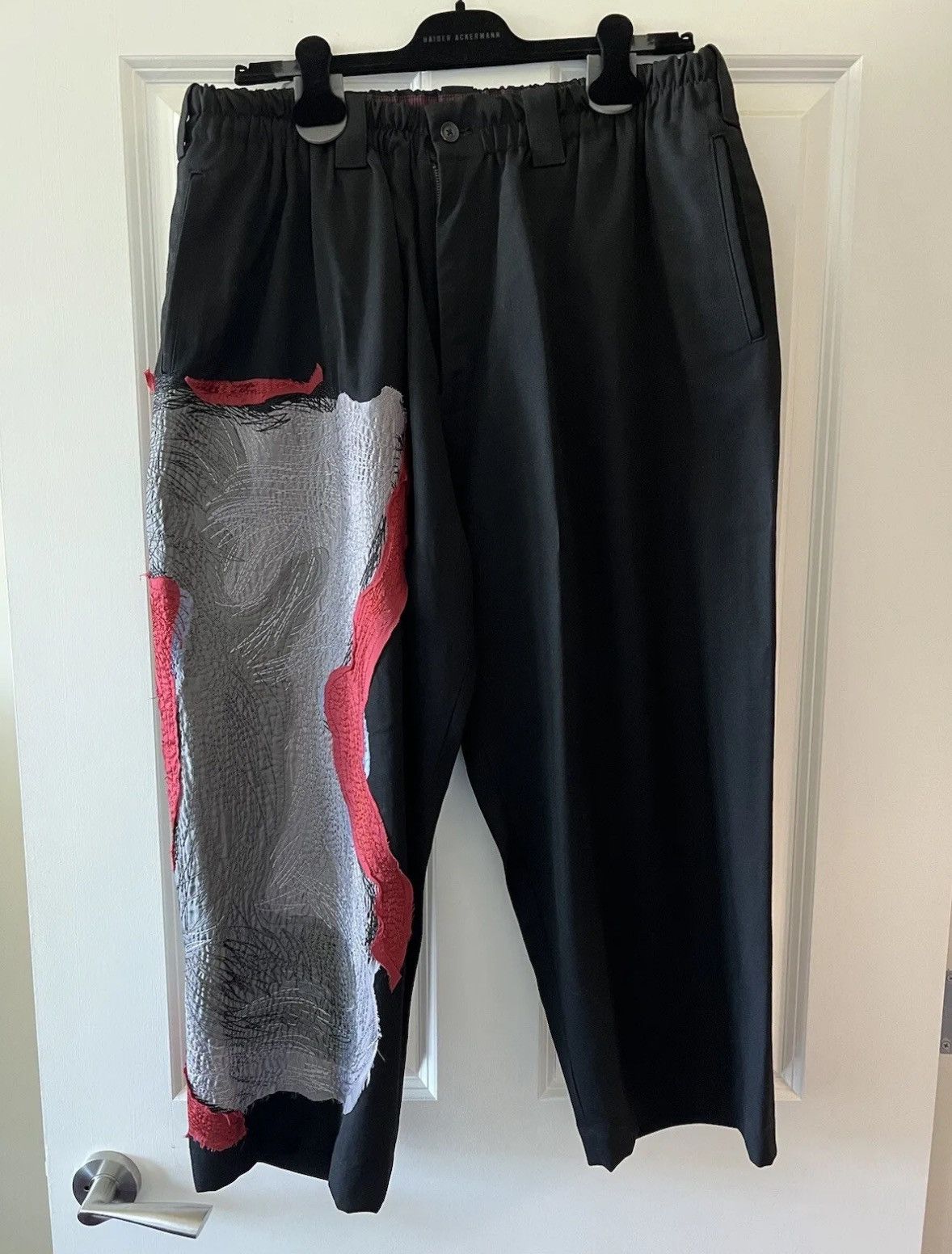 Yohji Yamamoto Yohji Yamamoto Pour Homme 18ss Embroidery Trousers Sz.2 |  Grailed