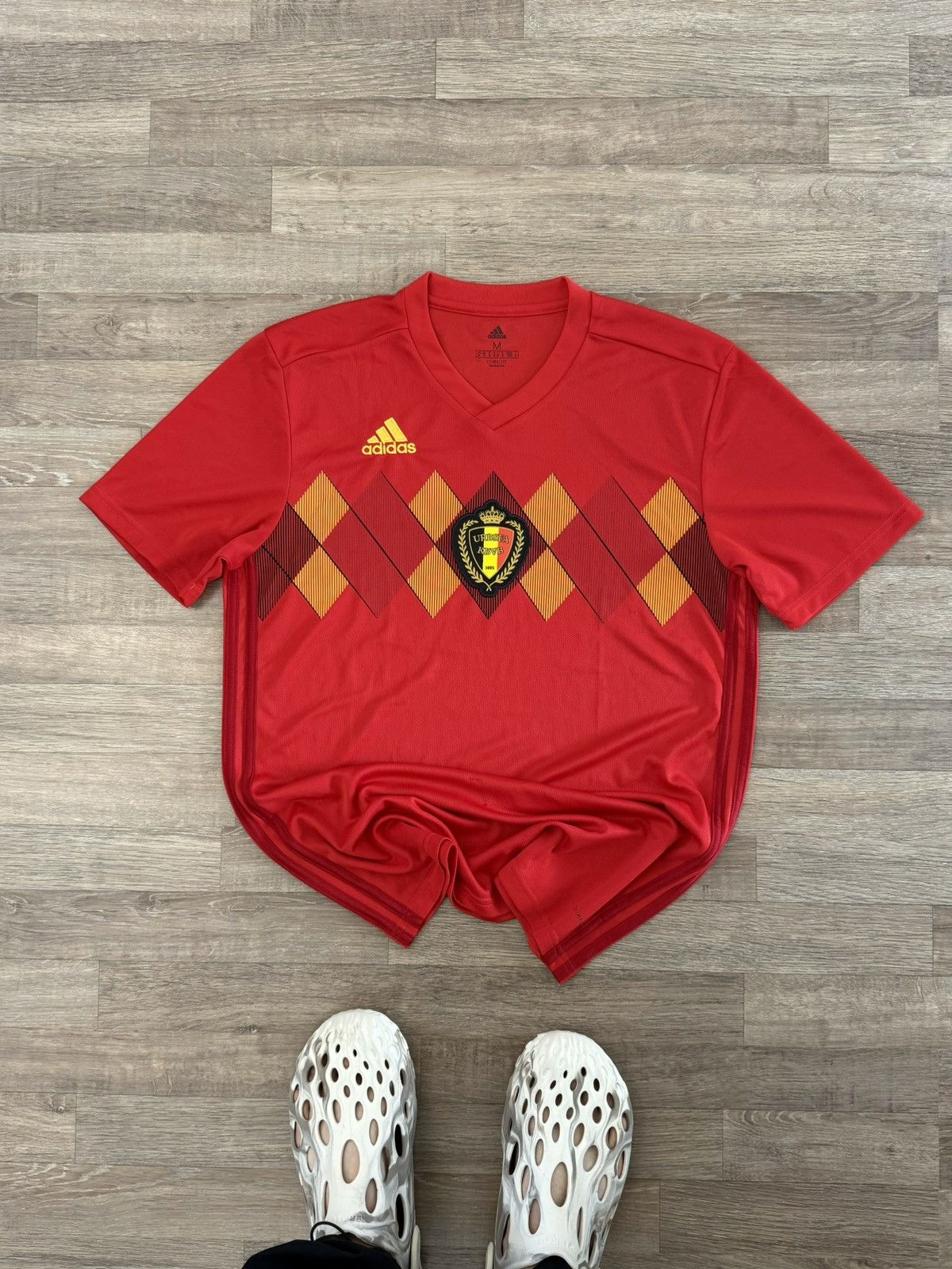 Adidas Adidas Y2k Belgium 2018 Football Soccer Blokecore Jersey Size US M / EU 48-50 / 2 - 3 Thumbnail