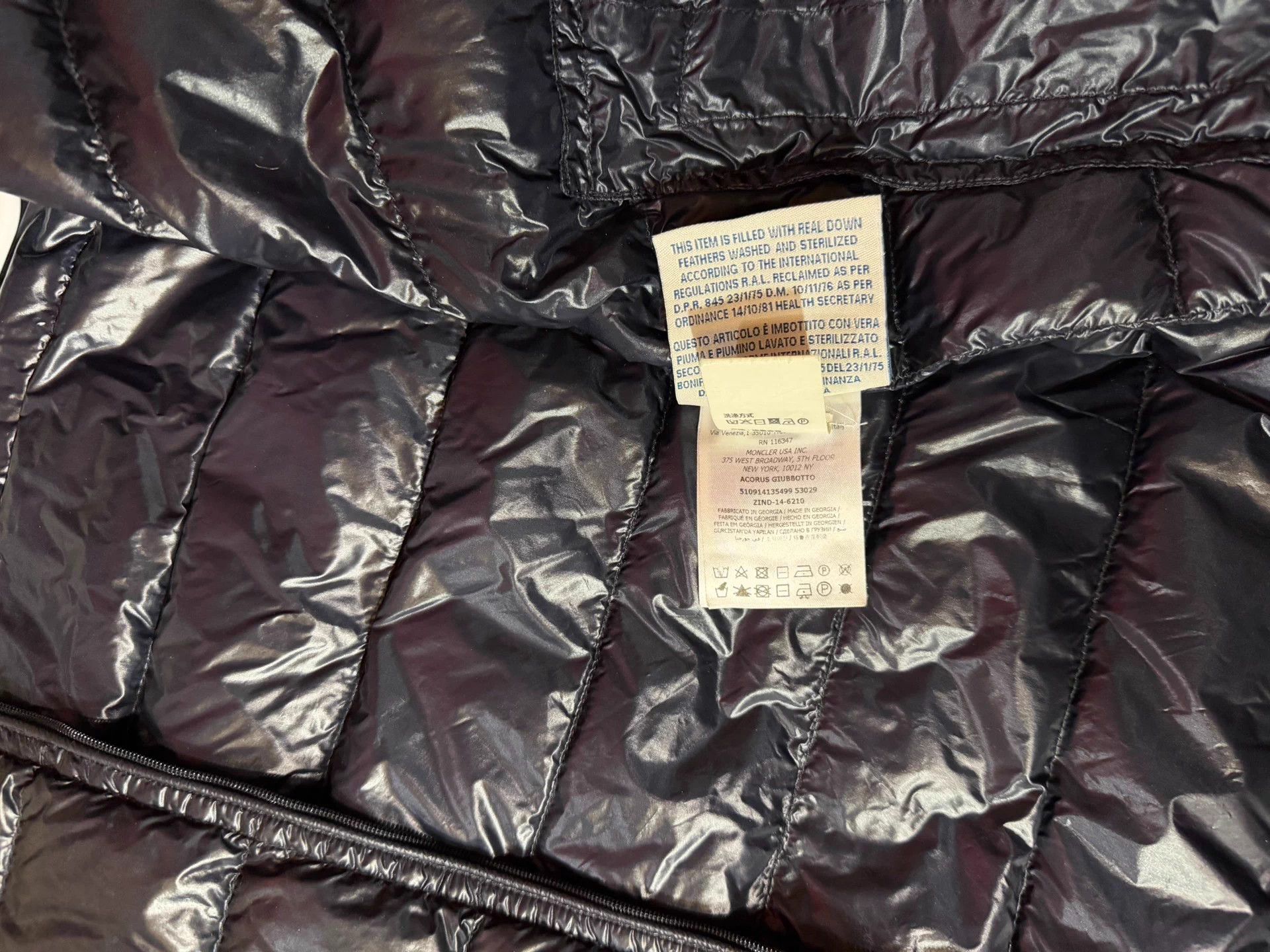 Moncler Moncler Black Acorus Women Down Jacket 2 Damaged Sleeves Size XS / US 0-2 / IT 36-38 - 5 Thumbnail