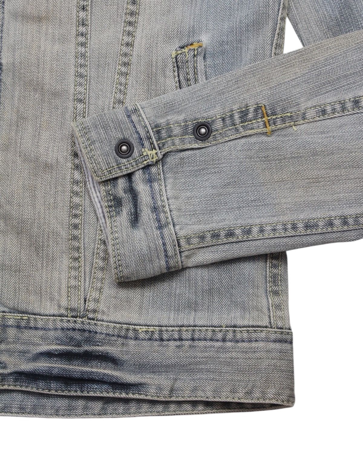 2000S NICOLE CLUB FOR MEN “ELABORATE” WASHED DENIM JACKET is 