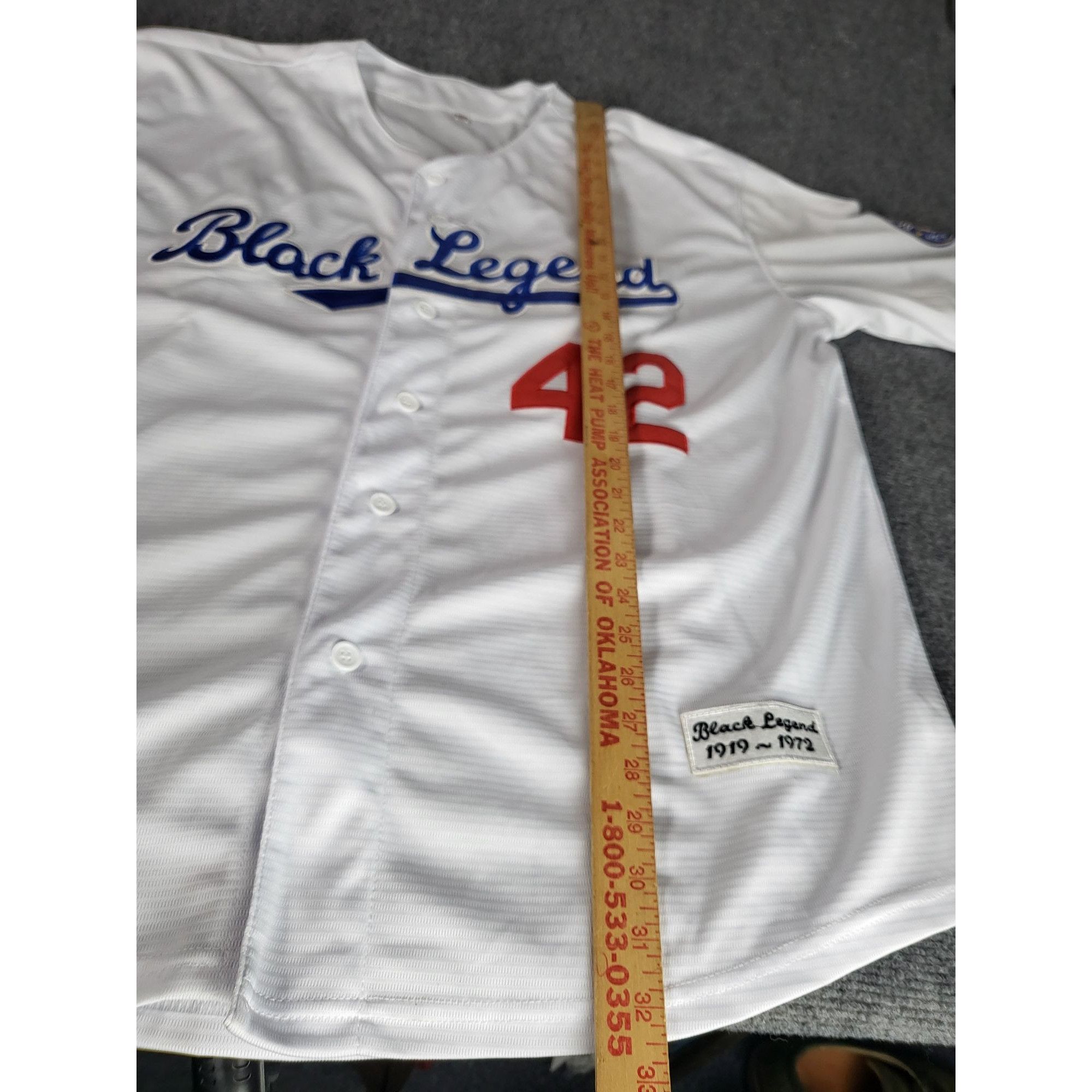 Other Black Legend 42 Baseball Jersey Men Sz XXL Embroidered Stitc Size US XXL / EU 58 / 5 - 4 Thumbnail