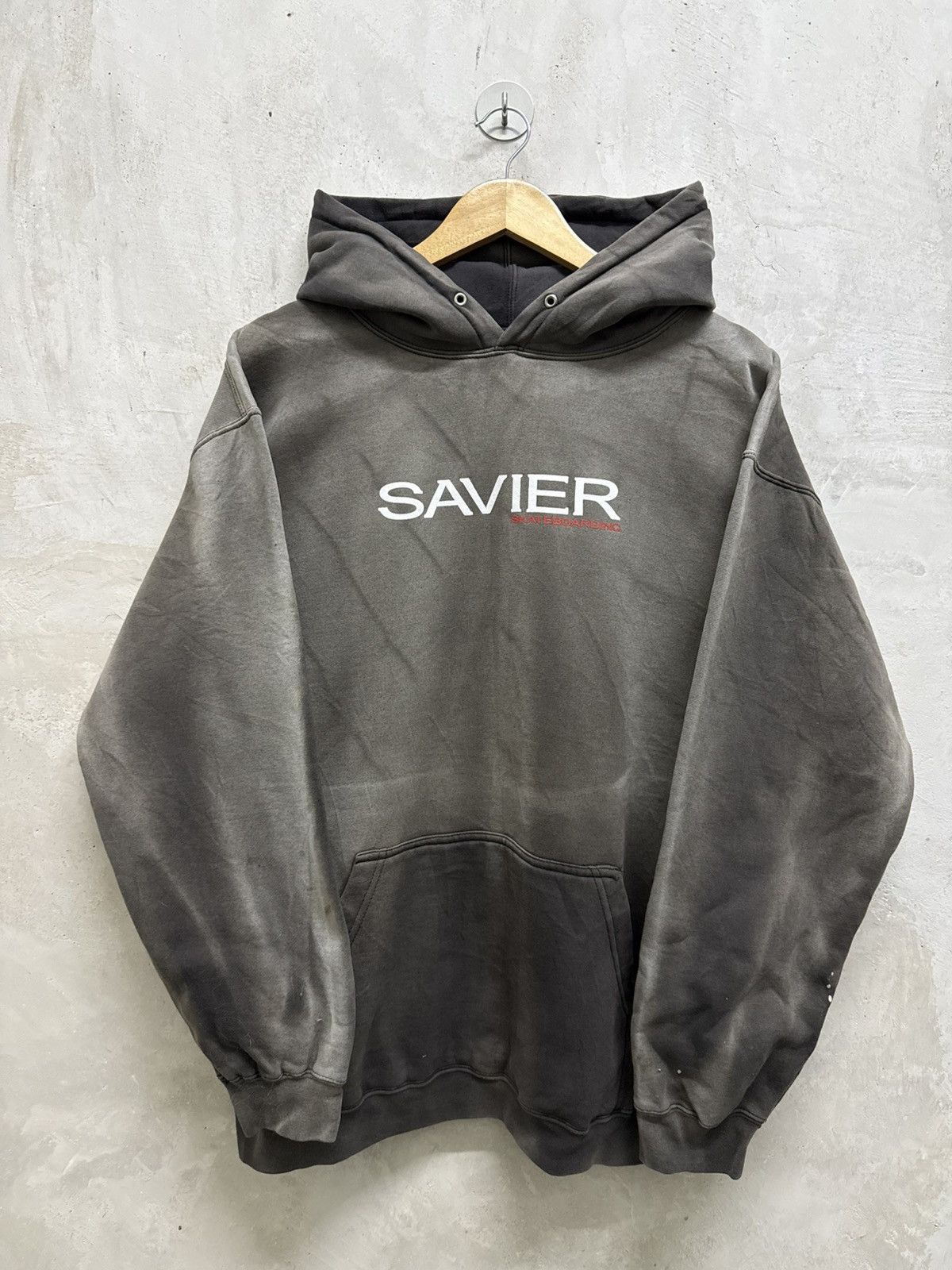 Vintage 2000s Savier Skater Grunge Punk Hoodie Size US L / EU 52-54 / 3 - 1 Thumbnail