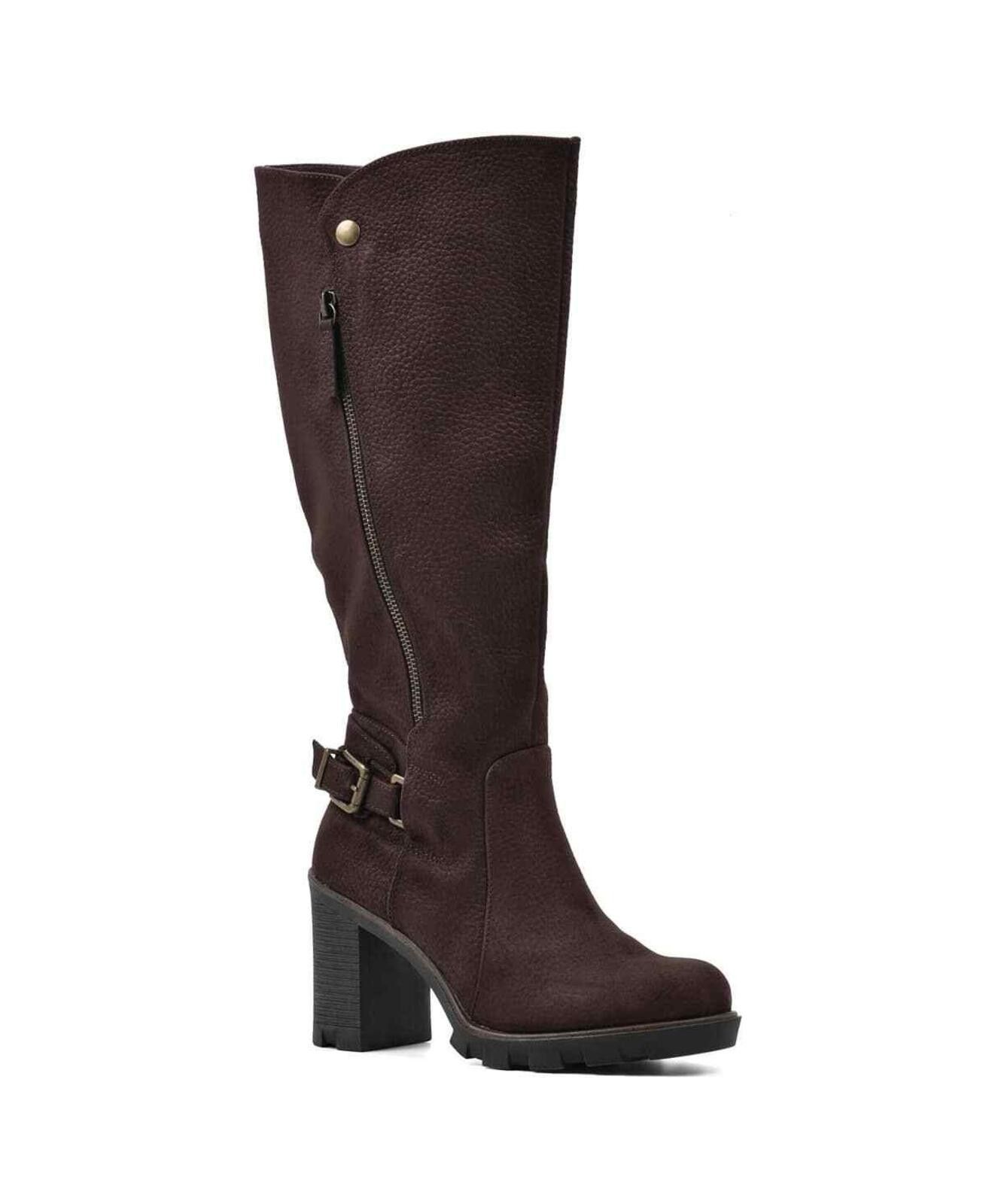 White Mountaineering White Mountain Women's Berlin Tall Shaft Boots - 5 - Brown Size US 5 / IT 35 - 1 Thumbnail