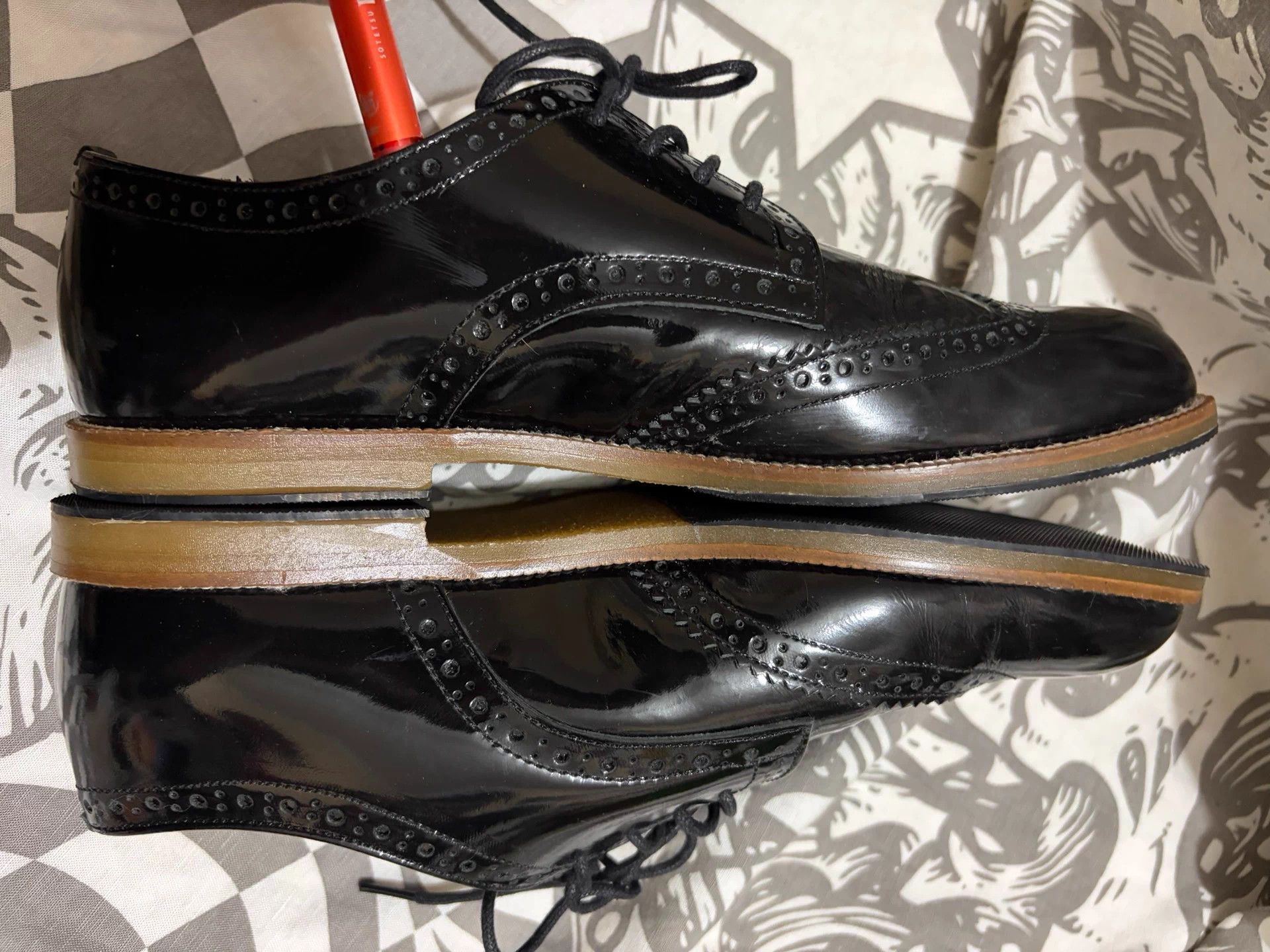Comme des Garcons Comme des Garçons Vintage Patent Leather Oxford Shoes 37/38 Size US 7 / IT 37 - 6 Thumbnail