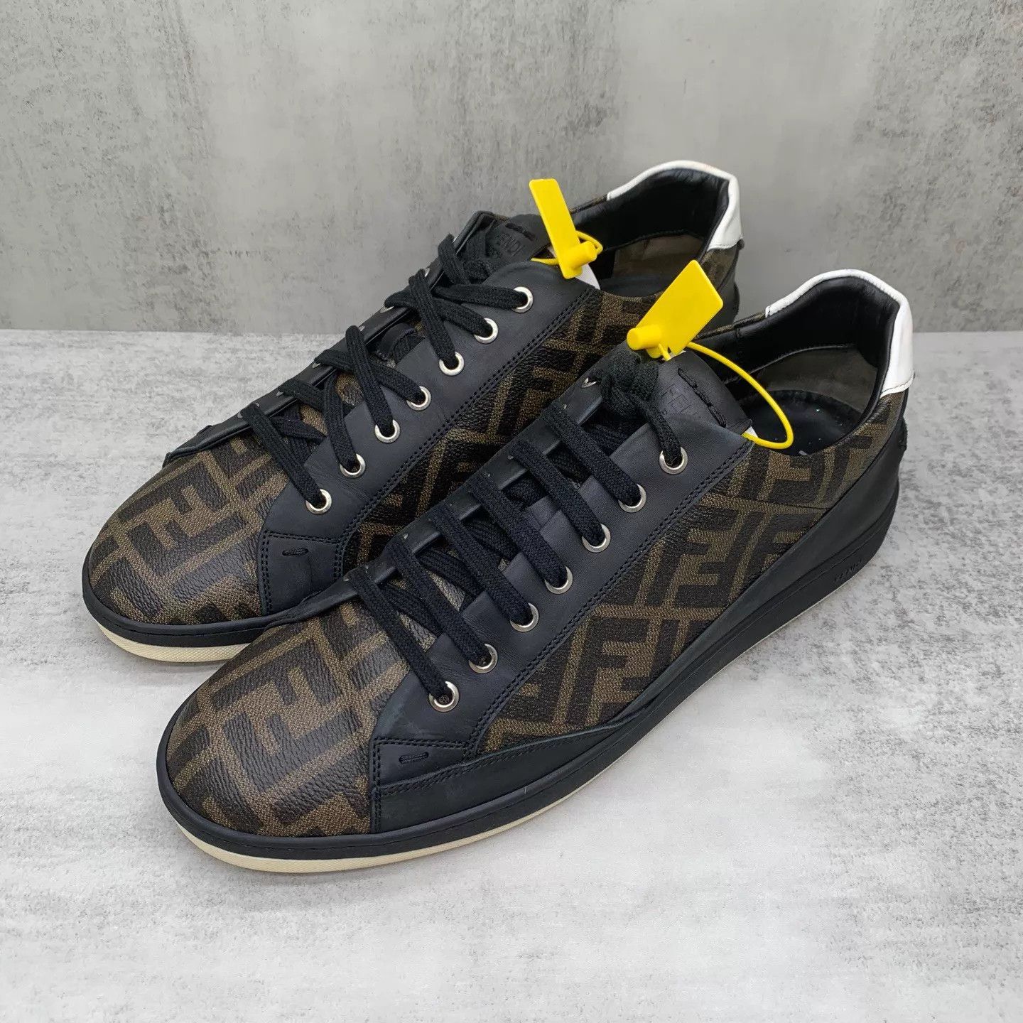 Fendi FENDI low-top FF print brown sneaker EU45 Size US 12 / EU 45 - 1 Thumbnail
