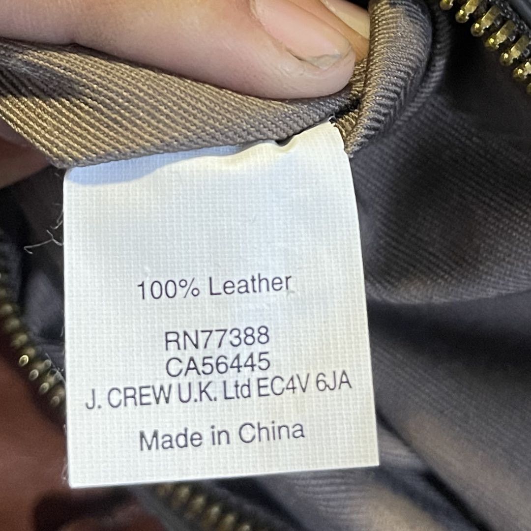 J.Crew Tan Genuine Leather Satchel Top Handle Crossbody Minimalist Size ONE SIZE - 6 Thumbnail