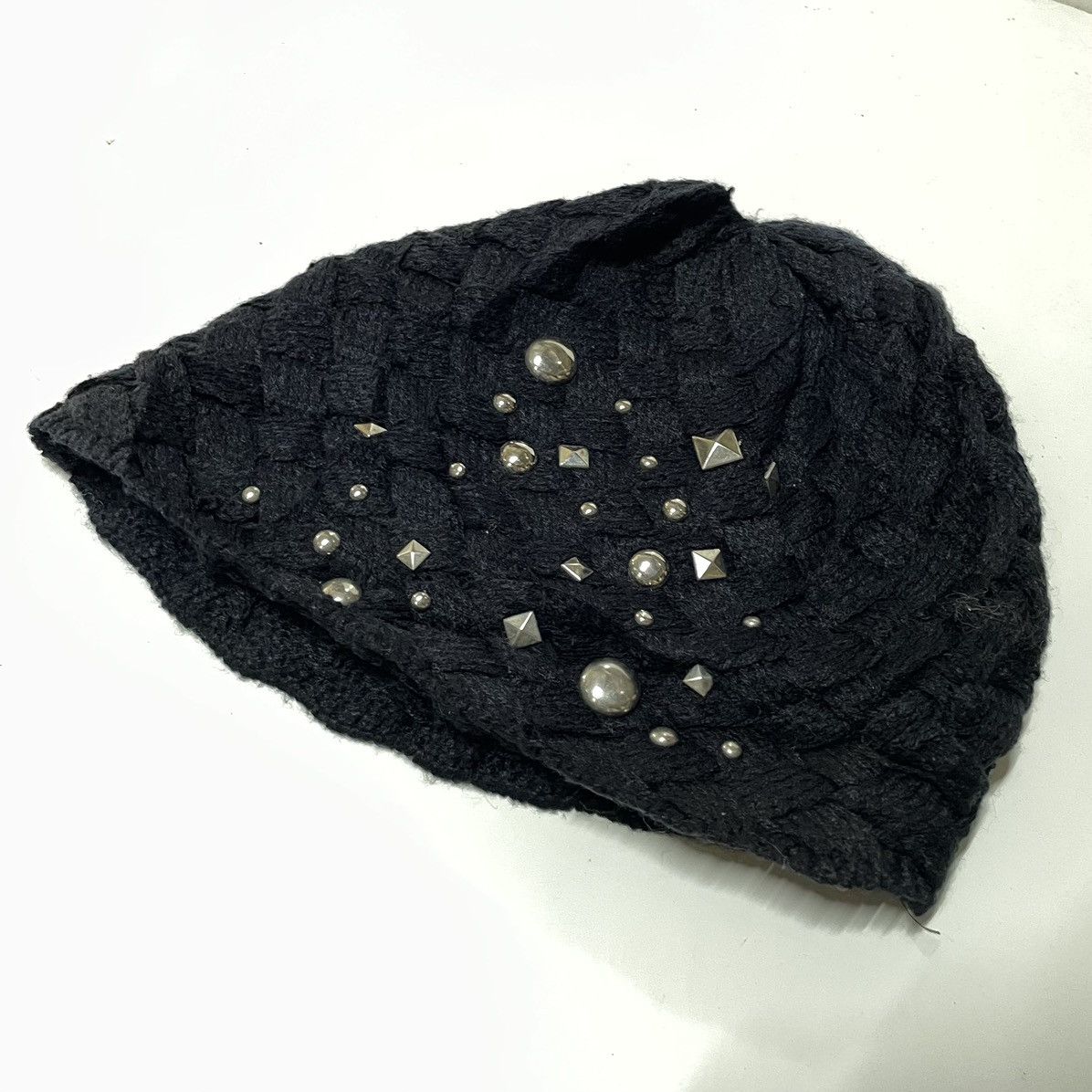 If Six Was Nine × Japanese Brand × Seditionaries 💥- JapaneseBrand Studed Spike Knitted Beanie Kmrii Style Size ONE SIZE - 6 Thumbnail