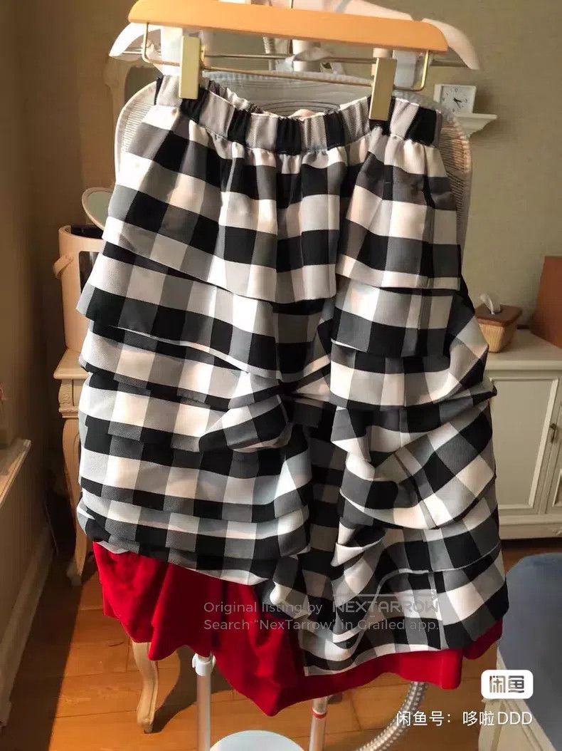 Comme des Garcons Comme Des Garcons size XS Polka Dot Gingham Skirt Size 22" - 6 Thumbnail