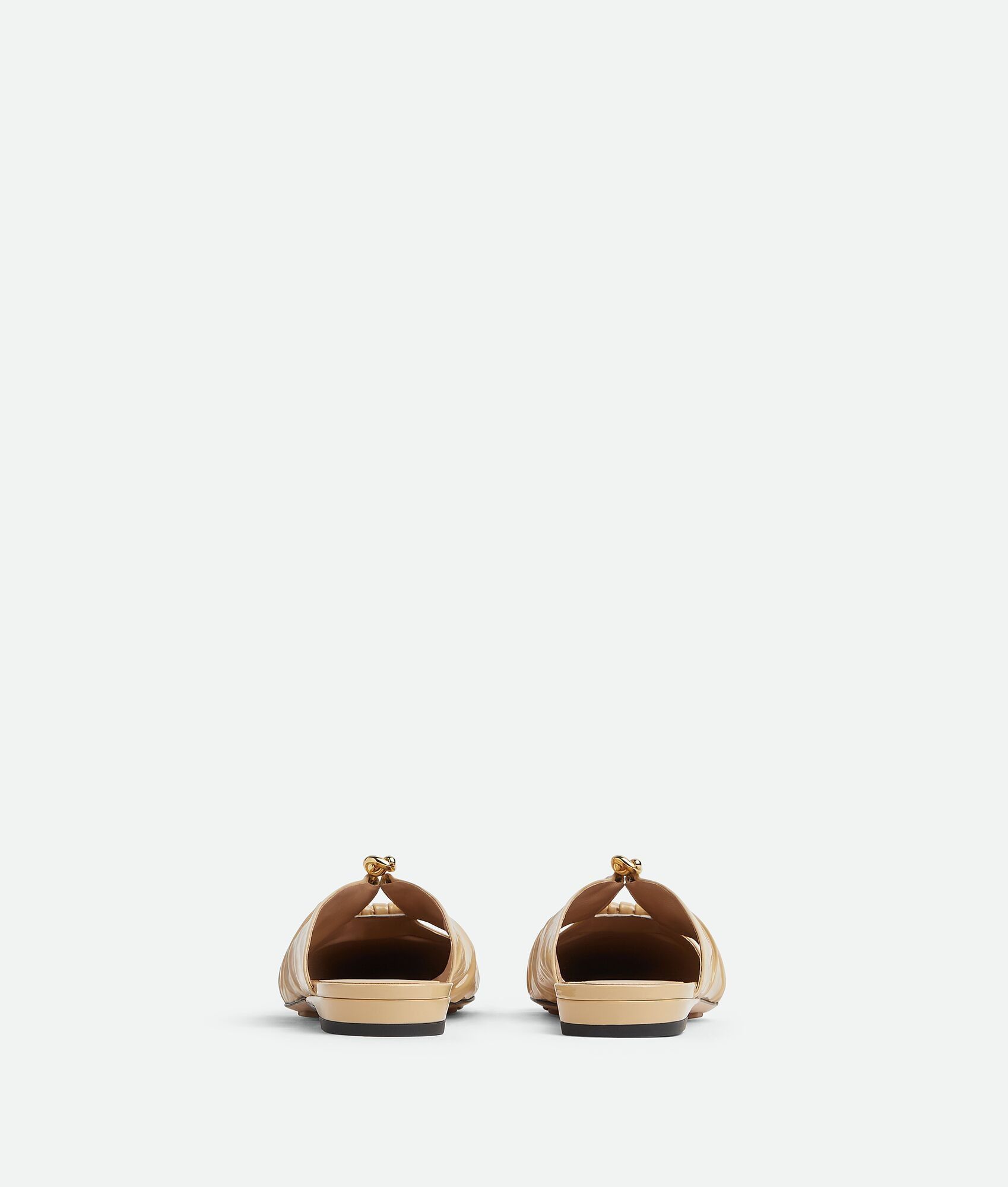 Bottega Veneta o1bcso1str0225 Bunnie Flat Mules in Beige Size US 10 / IT 40 - 3 Thumbnail