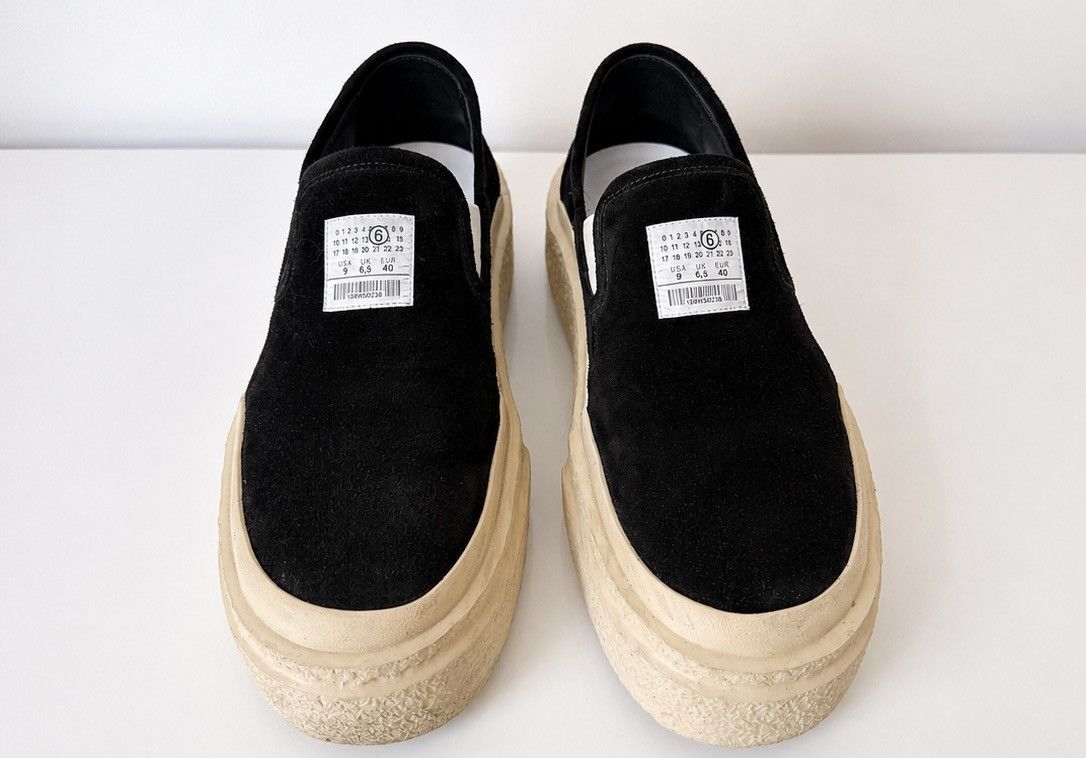MM6 MM6 Maison Margiela Sneaker aus echtem Leder in black Size US 9 / IT 39 - 1 Thumbnail