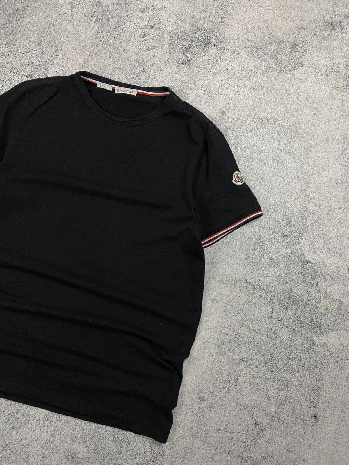Moncler Rare Moncler Big Hand Logo Basic Hype Slim T Shirt Size US M / EU 48-50 / 2 - 2 Thumbnail