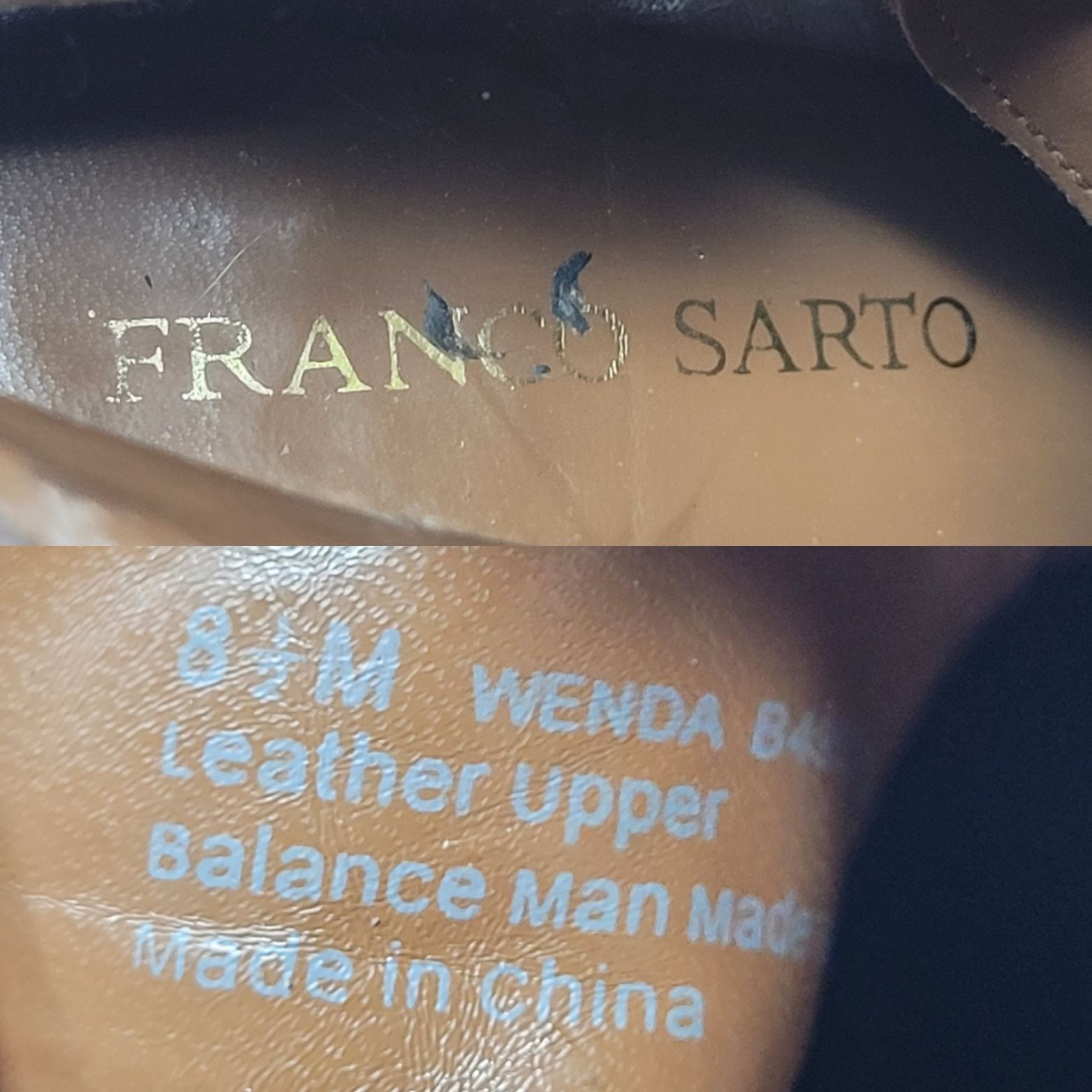 Franco Sarto Franco Sarto Womens Wenda Ankle Boots 8.5 Leather Upper Brow Size US 8.5 / IT 38.5 - 3 Thumbnail