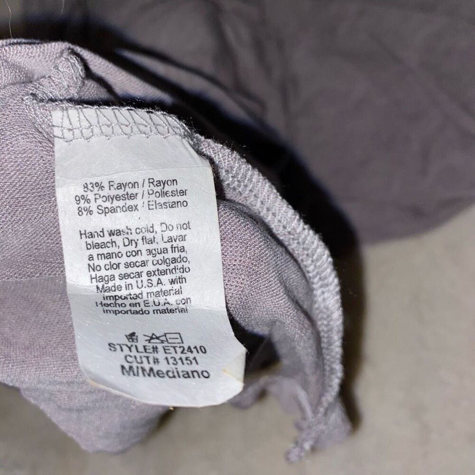 Other Easel Periwinkle Gray Long Sleeve Swing Shirt | Sz M Size M / US 6-8 / IT 42-44 - 4 Thumbnail