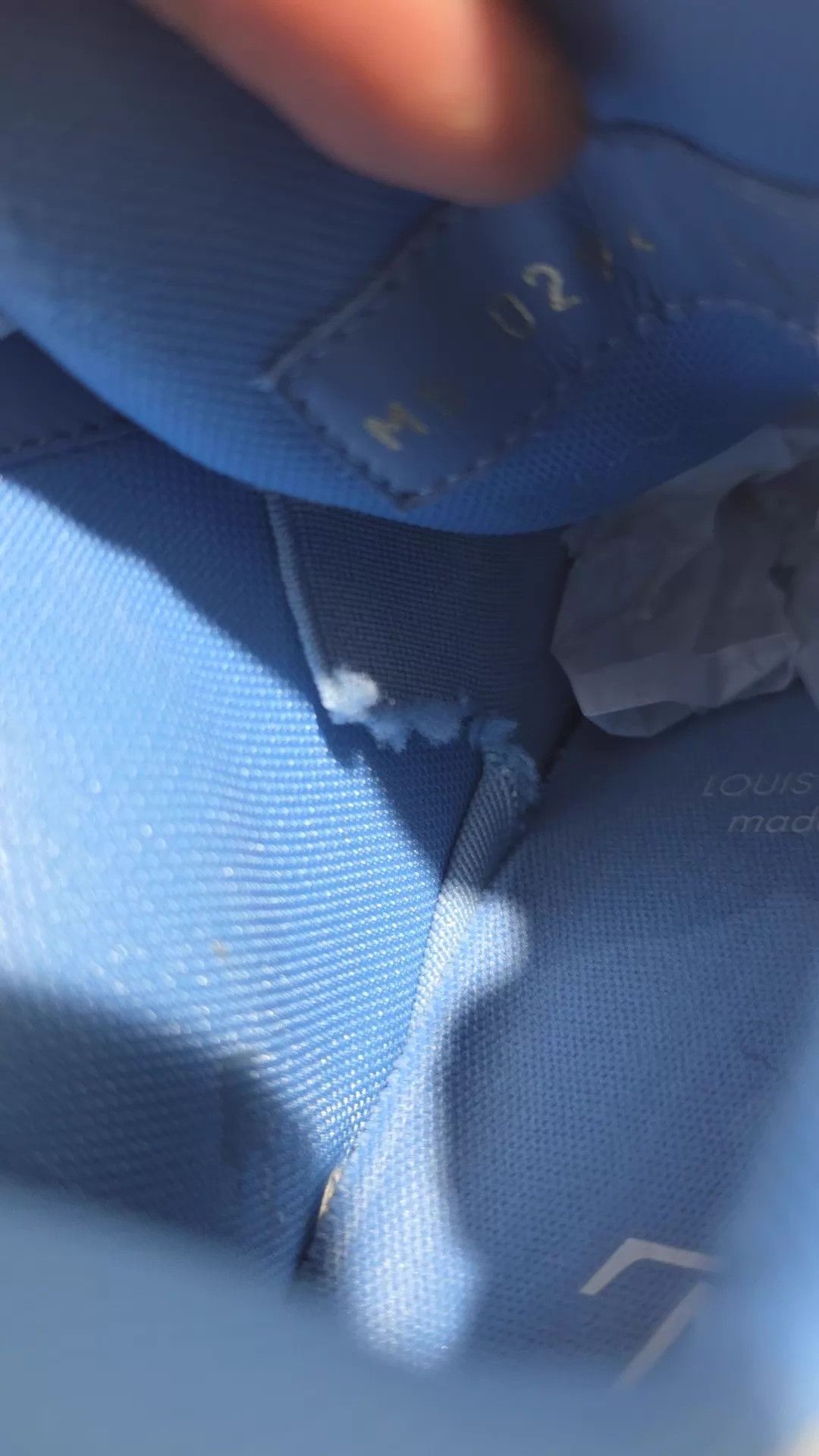 Louis Vuitton LV Trainer White Blue Denim UK2.5/EUR36.5 Size US 6 / IT 36 - 9 Thumbnail