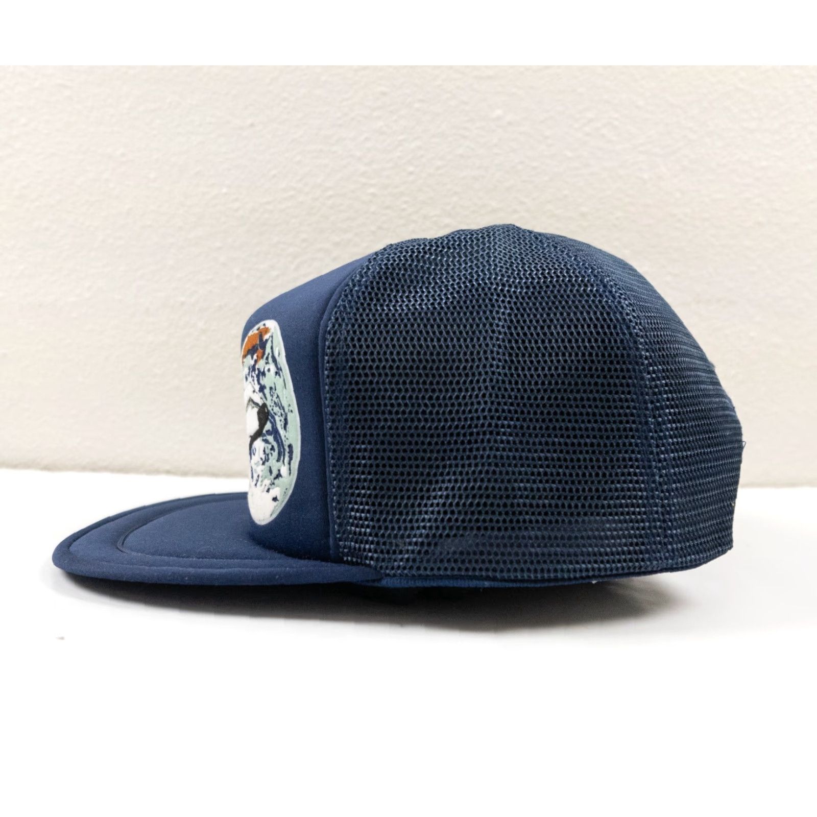 NASA VINTAGE NASA Hat Trucker Men Blue One Size Adjustable USA 90s Space Center Cap Outdoors Size ONE SIZE - 4 Thumbnail