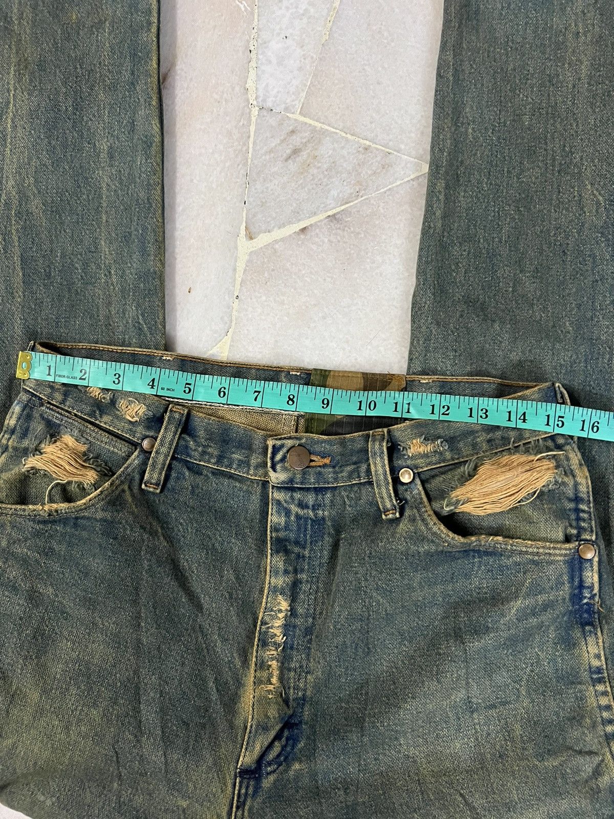 Wrangler Wrangler Distressed Rusty Jeans W30 Size US 30 / EU 46 - 17 Thumbnail
