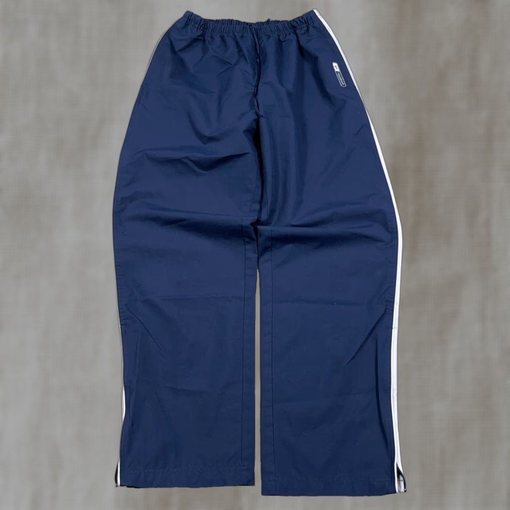 Reebok VINTAGE Reebok Pants Men Small Blue Windbreakers Track Suit Joggers VTG Y2K Baggy 24x28 Size 36R - 1 Thumbnail