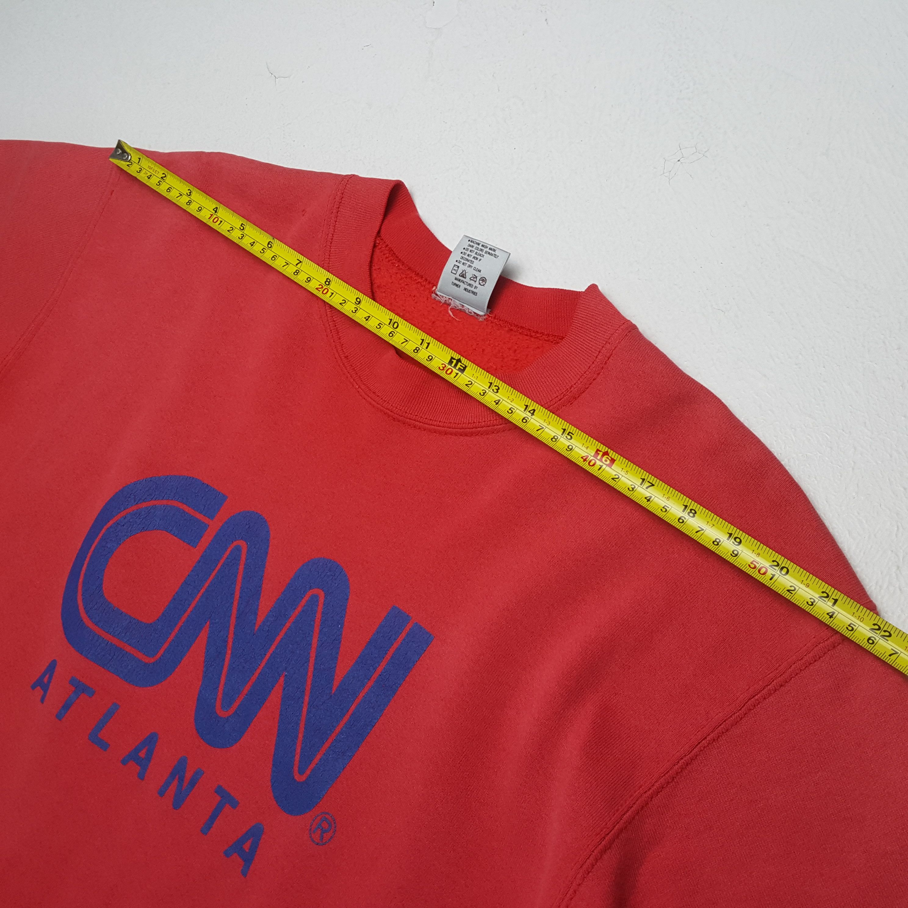 MLB × Vintage Vintage CNN ATLANTA American News Channel Sweatshirts Size US XL / EU 56 / 4 - 4 Thumbnail