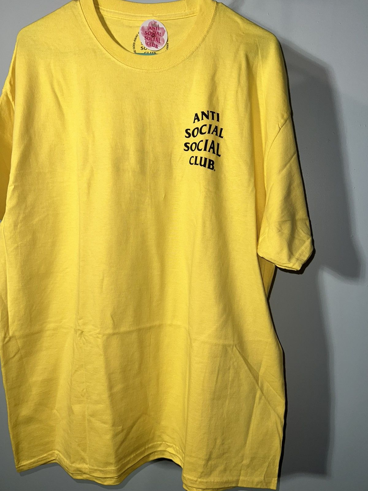 Anti Social Social Club yellow S&D t-shirt