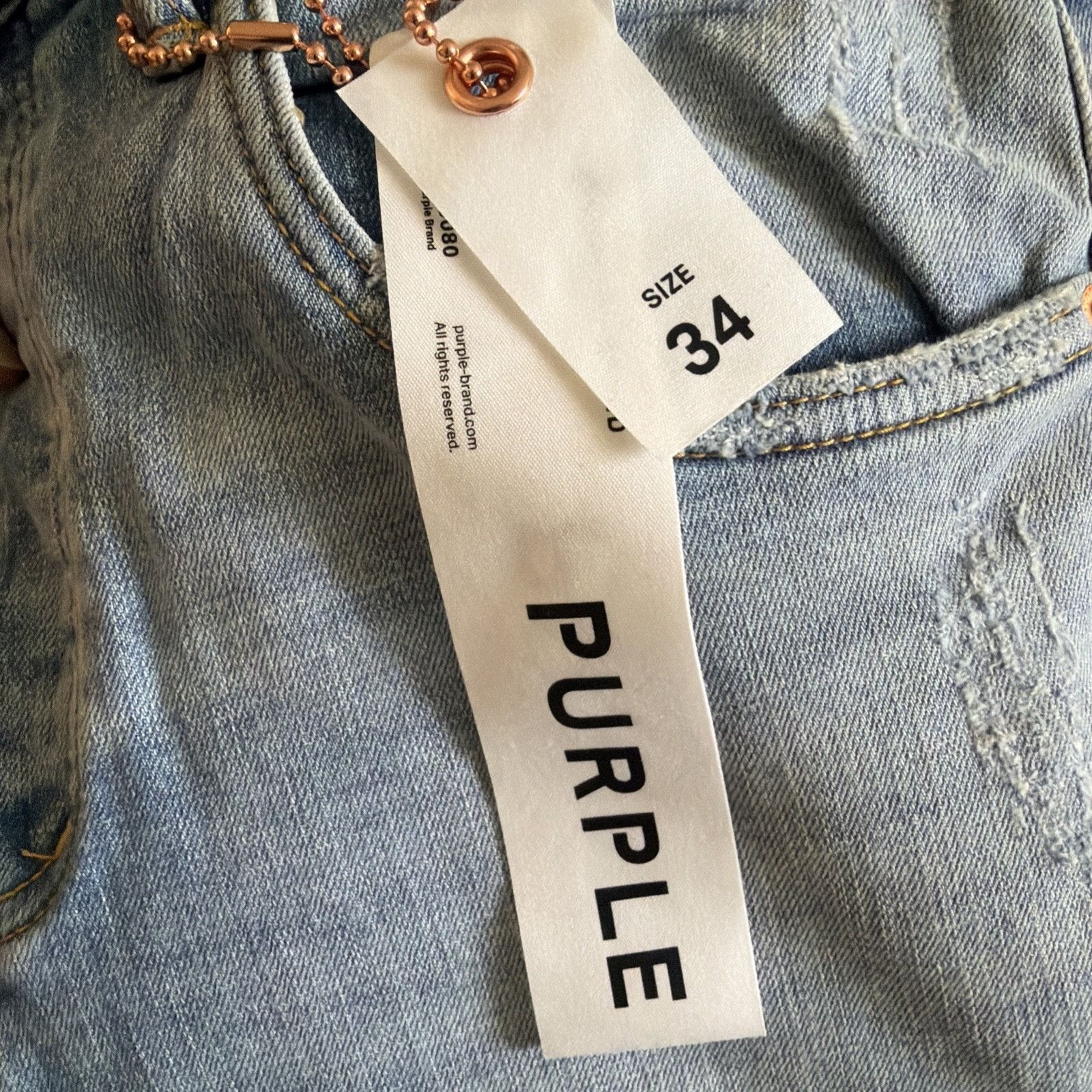 Purple Brand Purple Brand Jeans Men Dropped Slim Blue P002 Size 34/32 Size US 34 / EU 50 - 8 Thumbnail