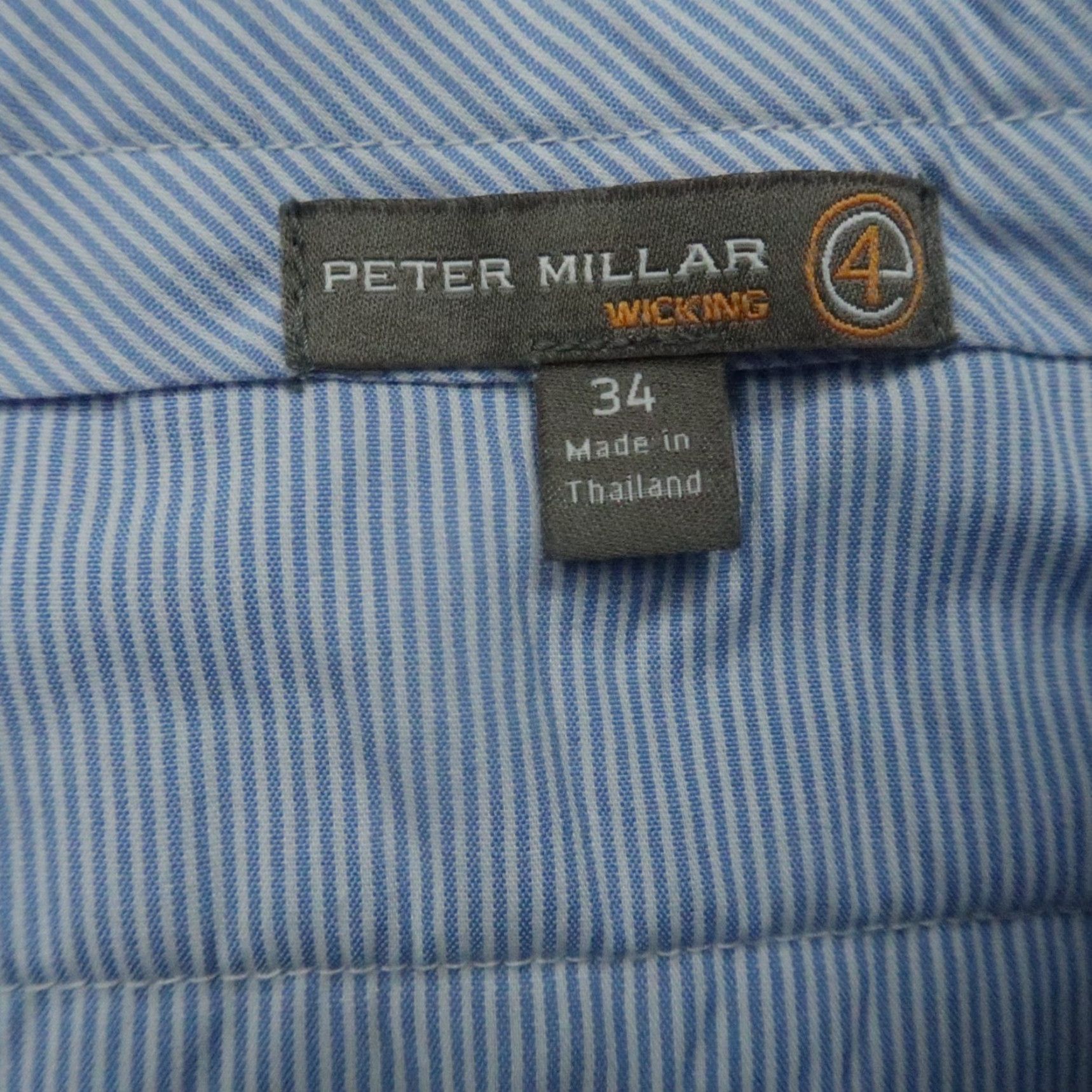 Peter Millar Peter Millar Pants Men 34x33 Blue Plaid Tech Performance Wicking Trouser Size US 34 / EU 50 - 4 Thumbnail