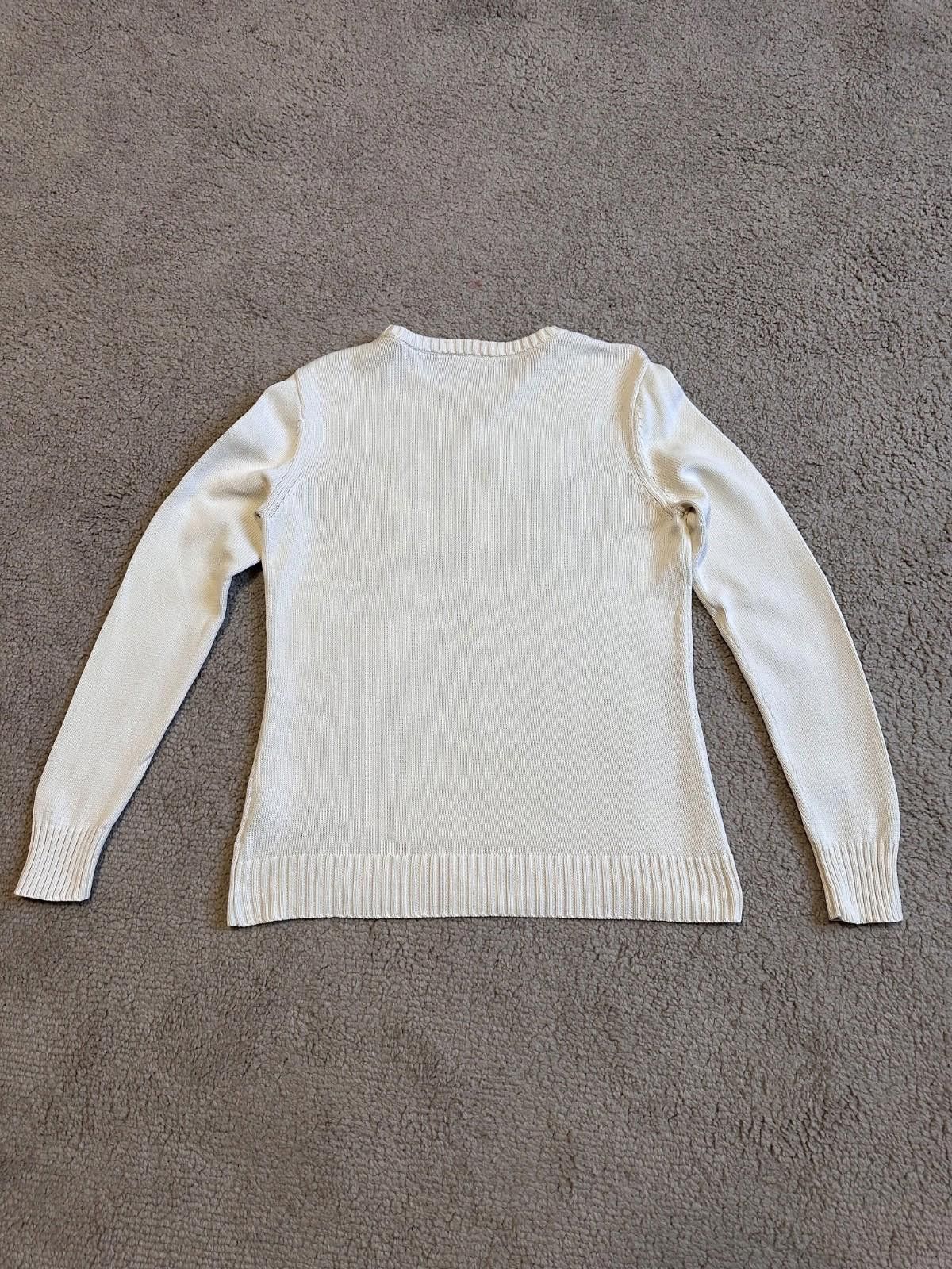 Polo Ralph Lauren Polo Ralph Lauren Womens White Jumper Sweater American Flag Size M / US 6-8 / IT 42-44 - 8 Thumbnail
