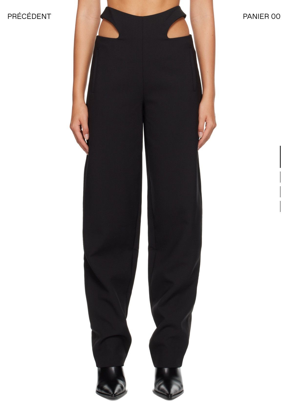 Dion Lee DION LEE - Black Y front trousers Size 25" / US 0 / IT 36 - 1 Thumbnail