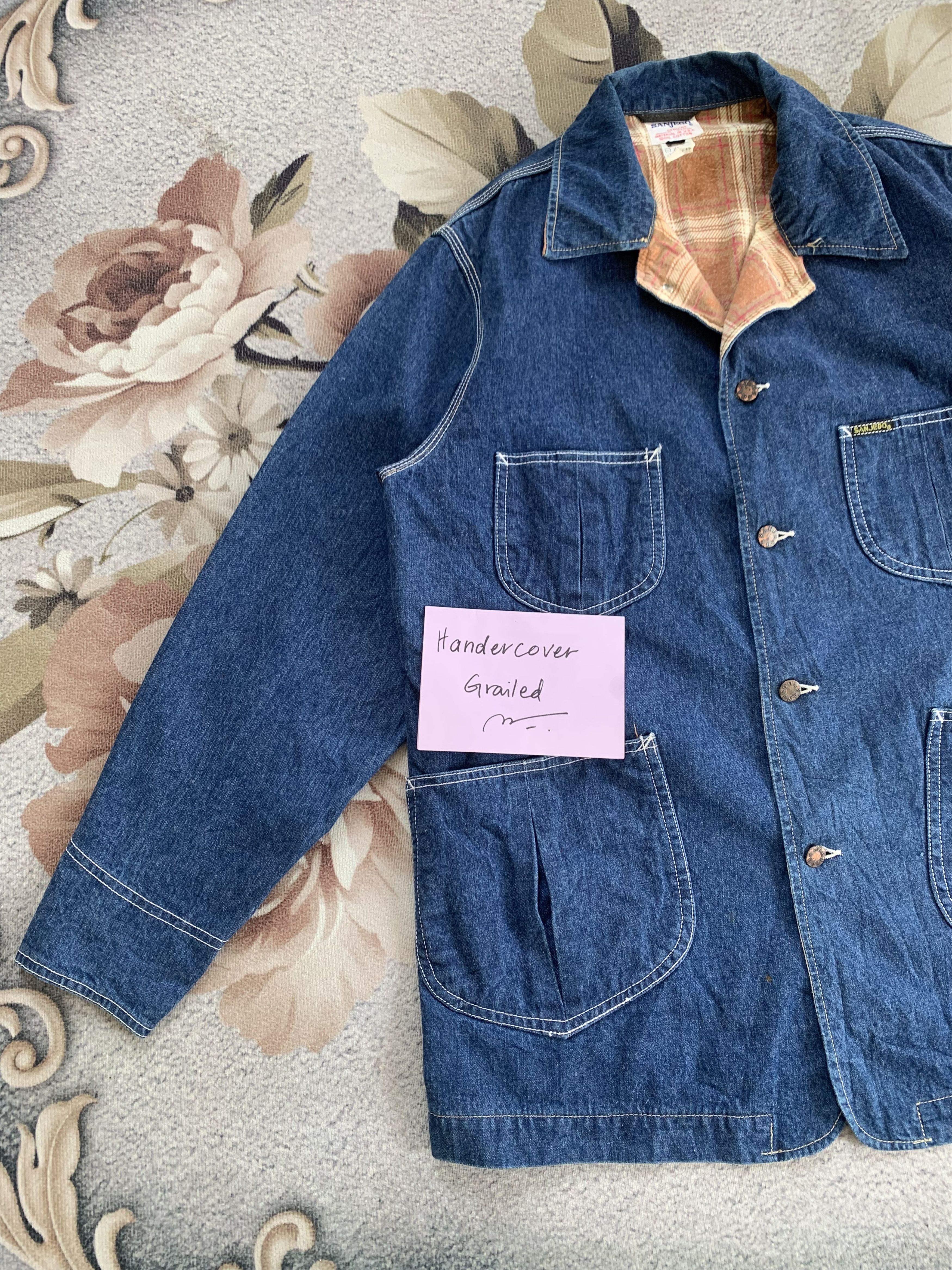 Indigo Sanjego Genuine Indigo Denim Jacket Made in Japan Size US L / EU 52-54 / 3 - 3 Thumbnail