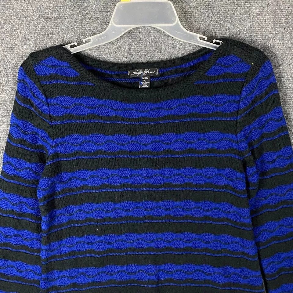 Other Designers Originals Sweater Women's Petite Large Cotton Knit Size L / US 10 / IT 46 - 2 Thumbnail