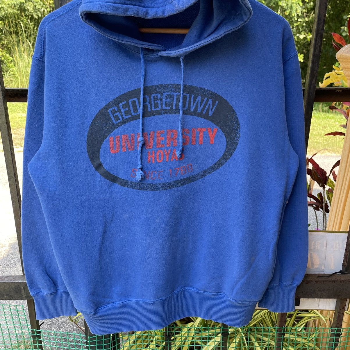 Vintage 🔥Vintage George Town Hoyas Big Logo Pullover Hoodie Size US M / EU 48-50 / 2 - 5 Thumbnail