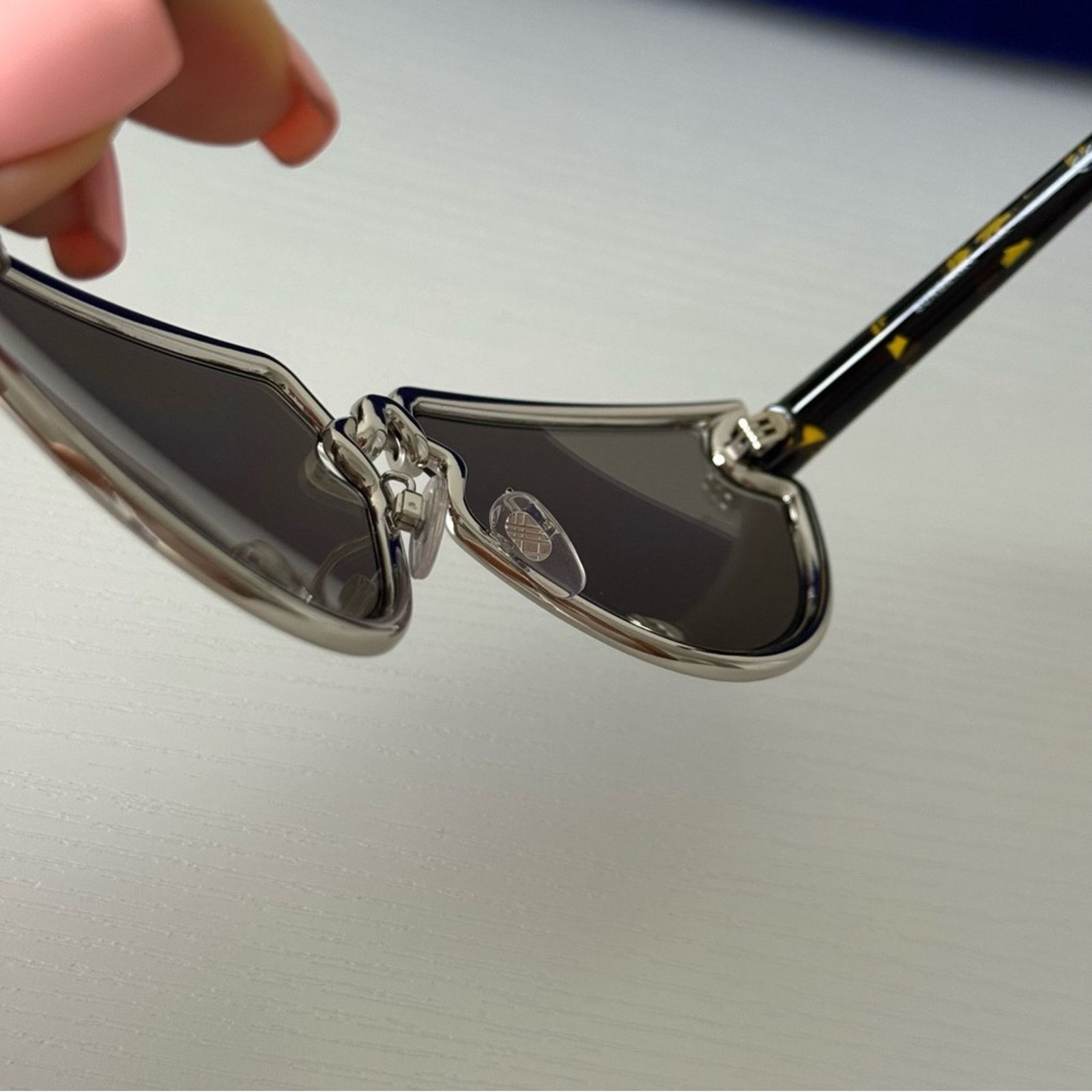 Burberry New Burberry Sunglasses B3152 10056G Silver Mirror Authentic Size ONE SIZE - 10 Thumbnail
