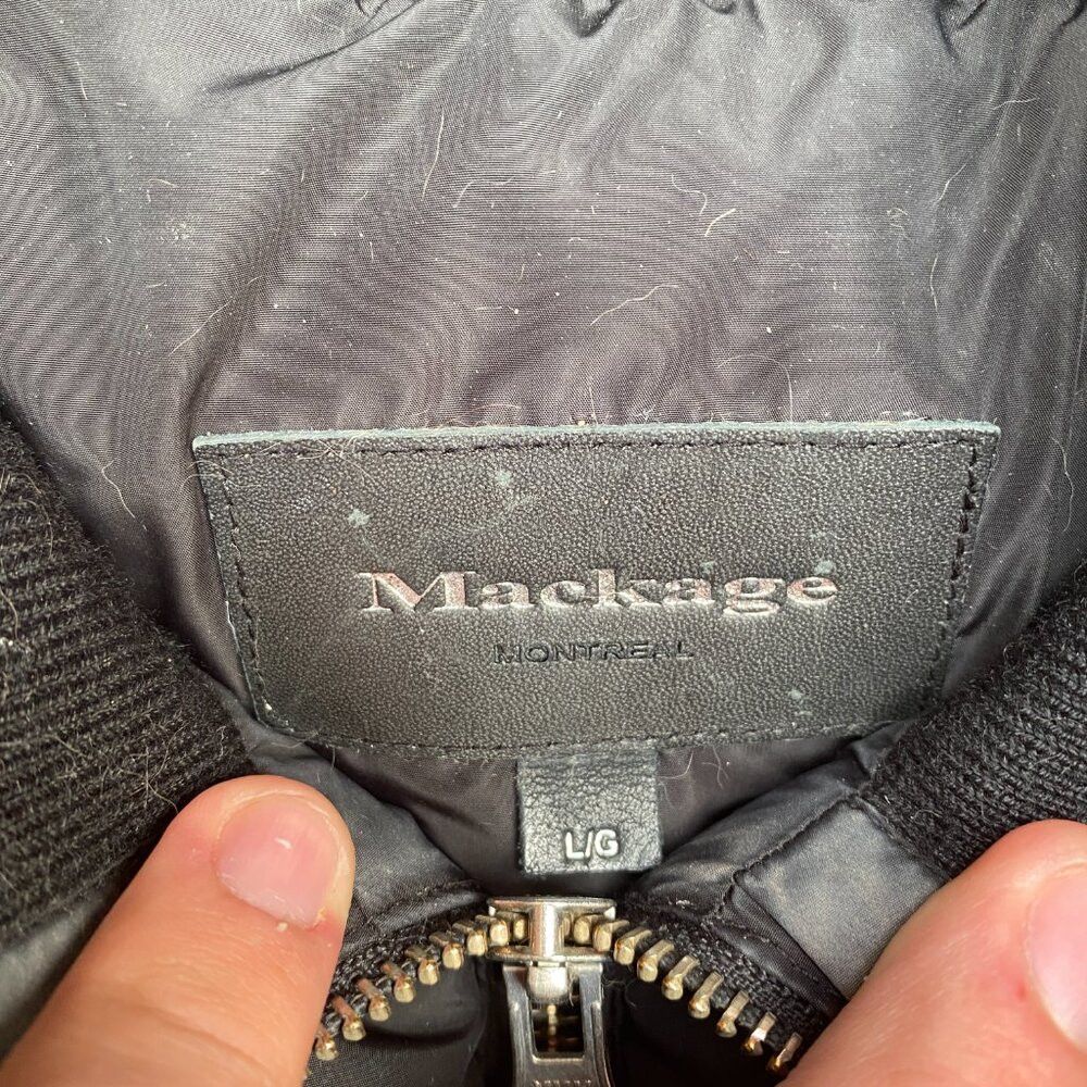 Mackage Mackage Trish Powder Touch Down Coat With Natural Fur Signa Size L / US 10 / IT 46 - 4 Thumbnail