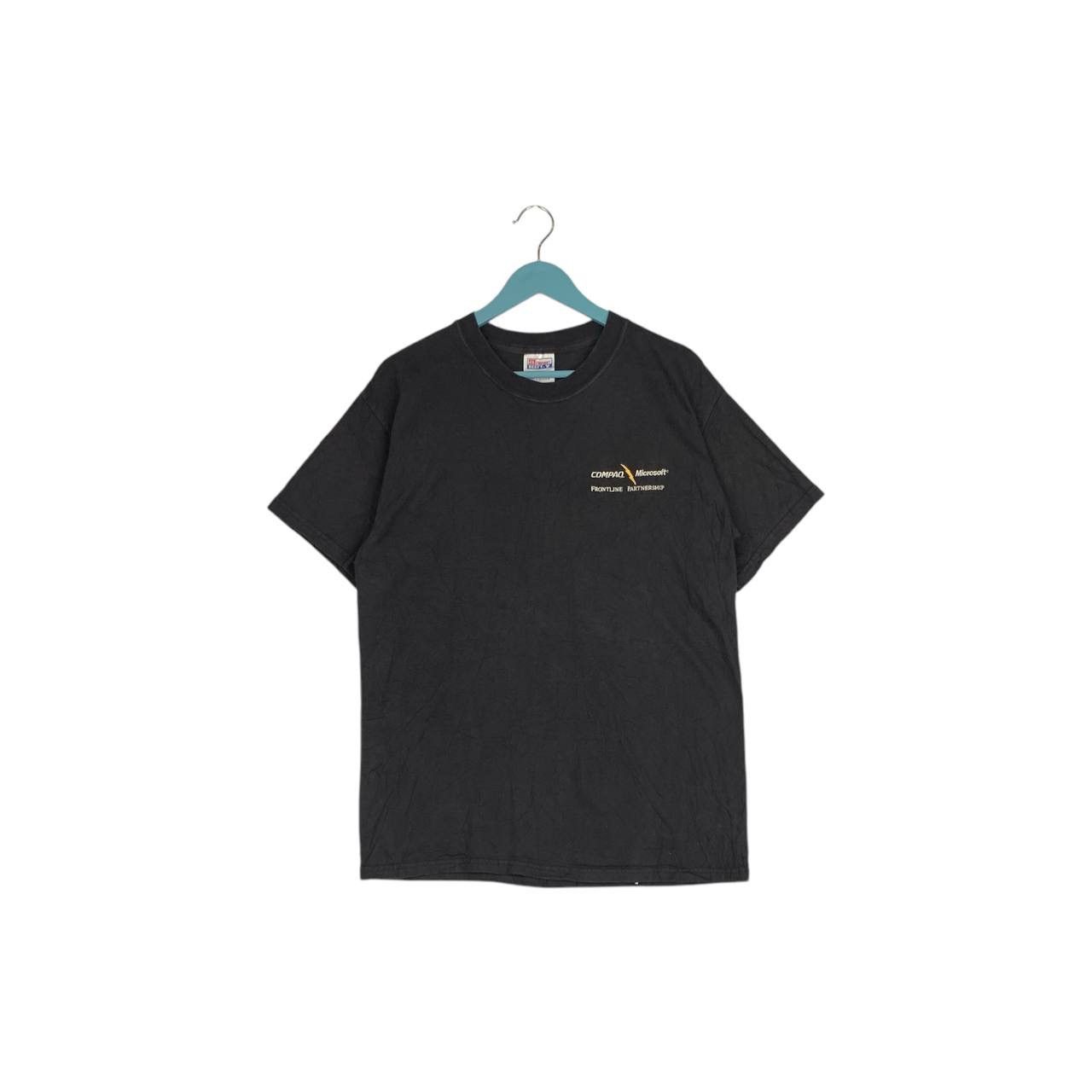 Designer × Hanes × Vintage Vintage T-Shirt Hanes beefy compaq microsoft Size US S / EU 44-46 / 1 - 1 Thumbnail