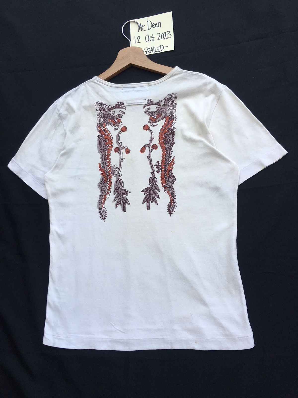 Gaultier Homme Objet Vintage Jean Paul Gaultier Dragon Skull Eagle Print Shirt Size US M / EU 48-50 / 2 - 19 Thumbnail
