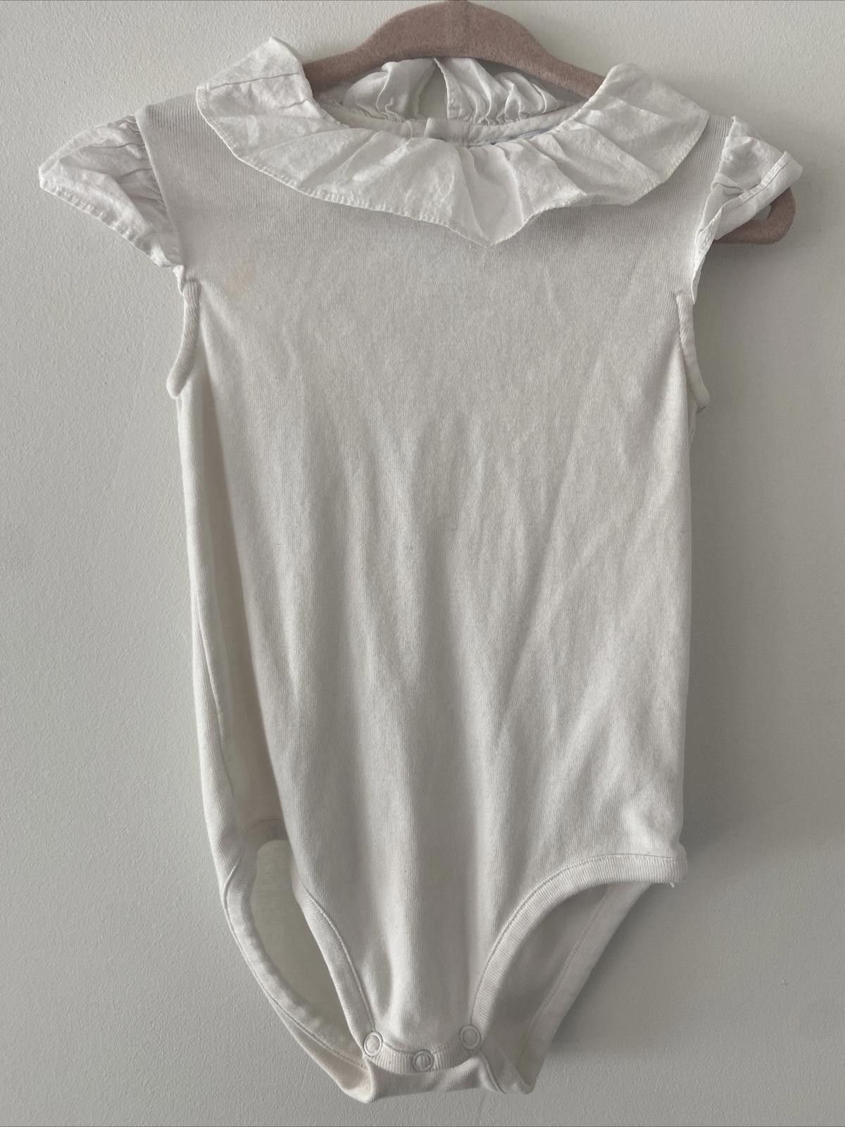 Designer Jacadi Bodysuit with Scalloped Neck Size 36M Size ONE SIZE - 1 Thumbnail