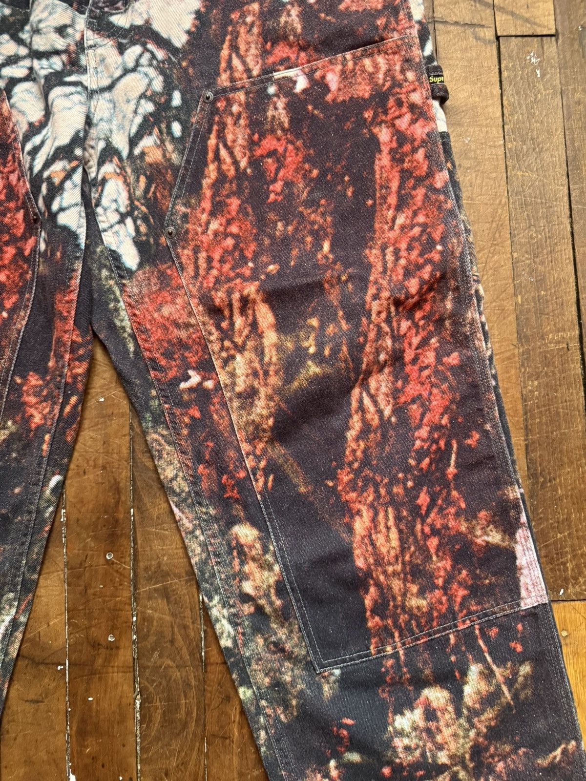 Supreme Supreme Double Knee Denim Painter Pant Woods - Black Sabbath Size US 36 / EU 52 - 3 Thumbnail