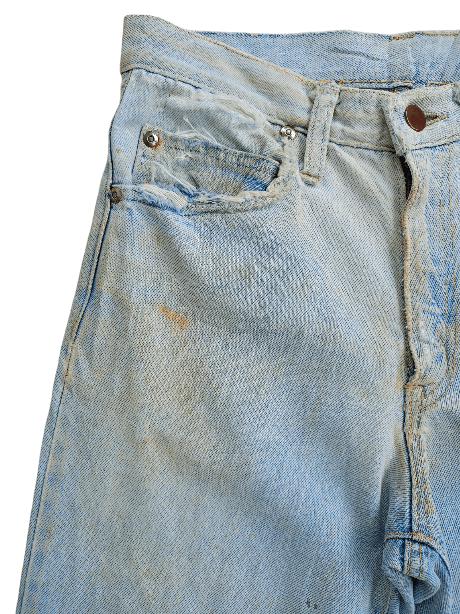 Japanese Brand × Vintage Japanese Brand Cropped Vintage Streetwear Denim Size US 27 - 3 Thumbnail