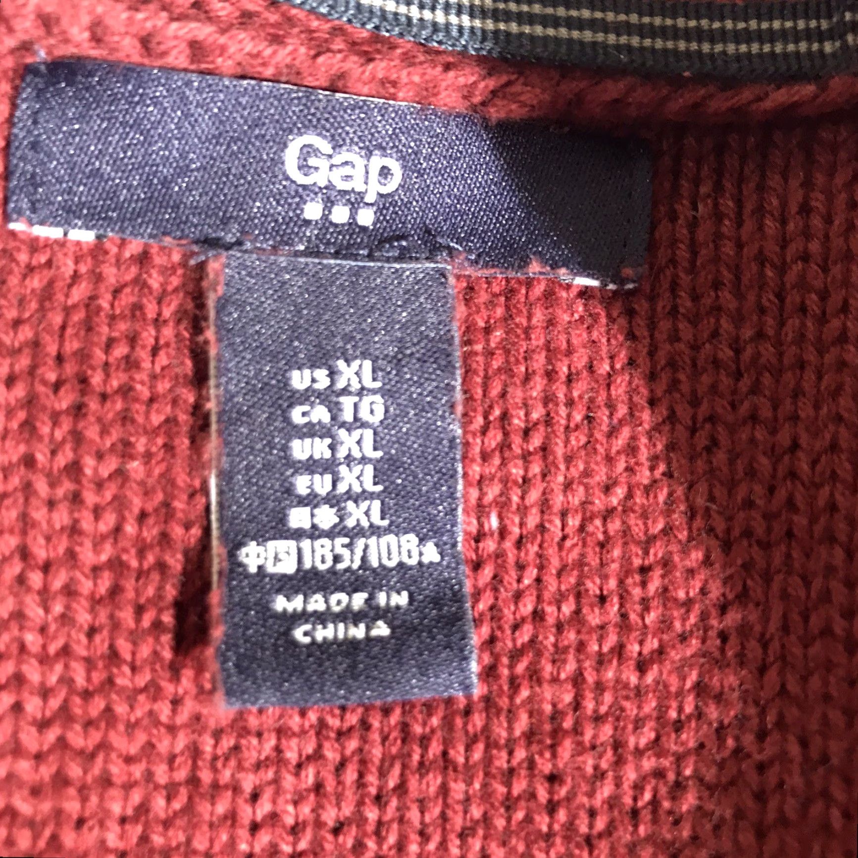Gap Gap Women's Sweater Pullover Knit Long Sleeve Round Neck Fall Winter XL Burgundy Casual Modern Size XL / US 12-14 / IT 48-50 - 3 Thumbnail