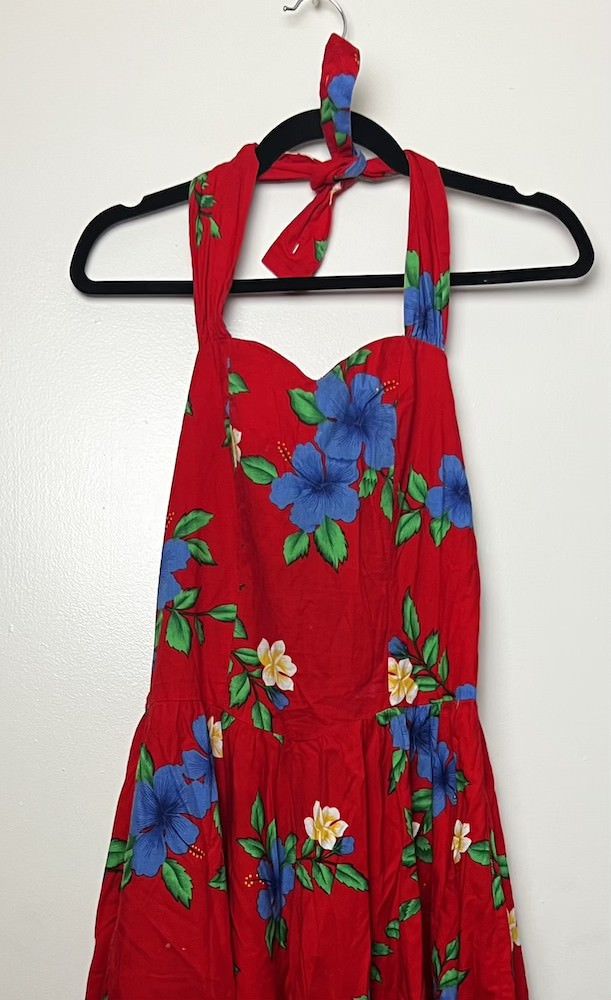 Vintage Vintage 1980’s Royal Creations Red Hawaiian Floral Dress Size M / US 6-8 / IT 42-44 - 9 Thumbnail
