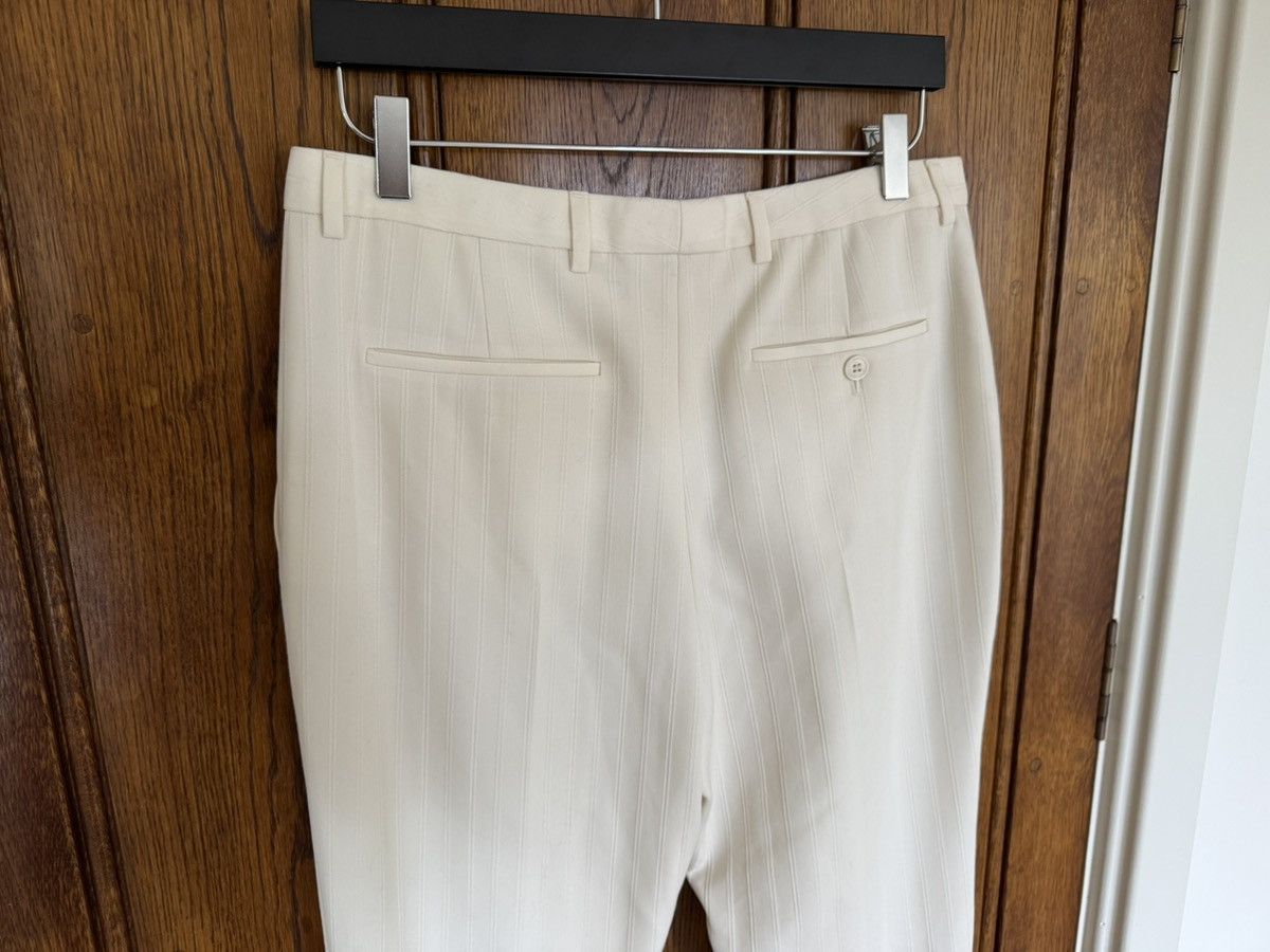 Saint Laurent Paris $1.35k SS22 Saint Laurent ivory pinstripe suit tuxedo pants Size 38L - 9 Thumbnail