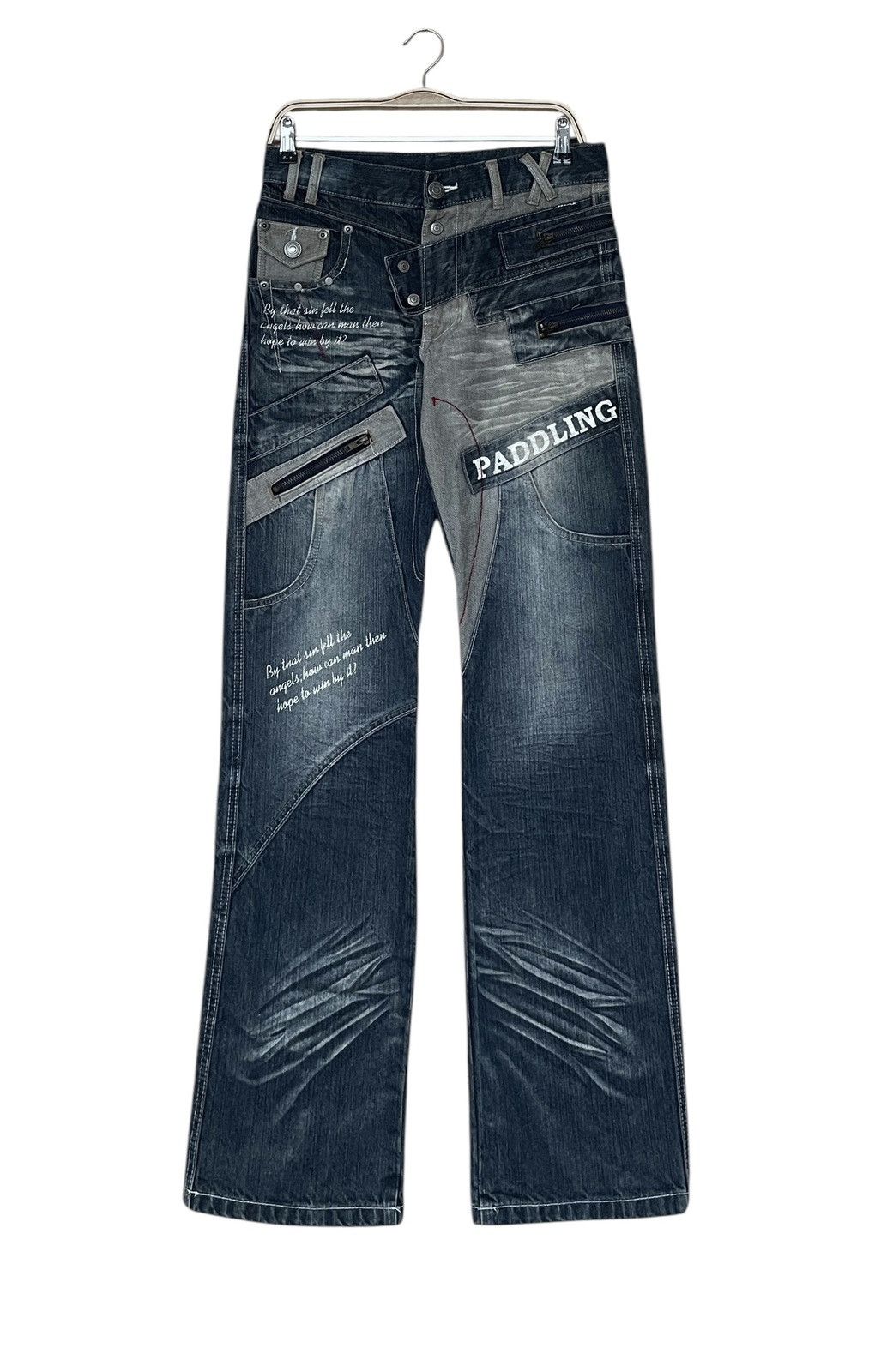 If Six Was Nine × Japanese Brand × Vintage Vintage Japanese Brand Paddling Tactical Jeans 2000s Size US 31 - 1 Thumbnail