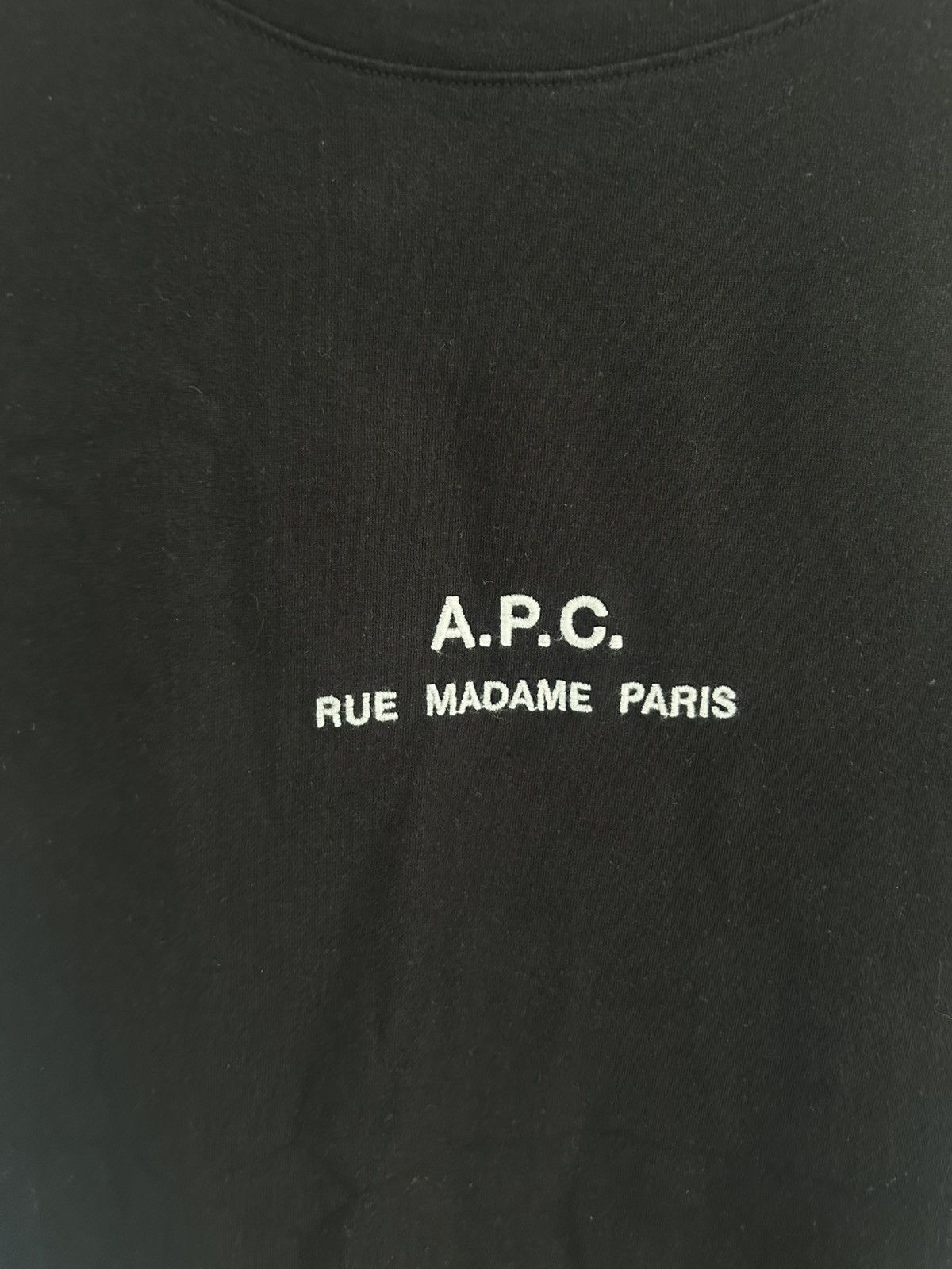 A.P.C. A.P.C Vintage Fronthit Black Tee Size US M / EU 48-50 / 2 - 3 Thumbnail
