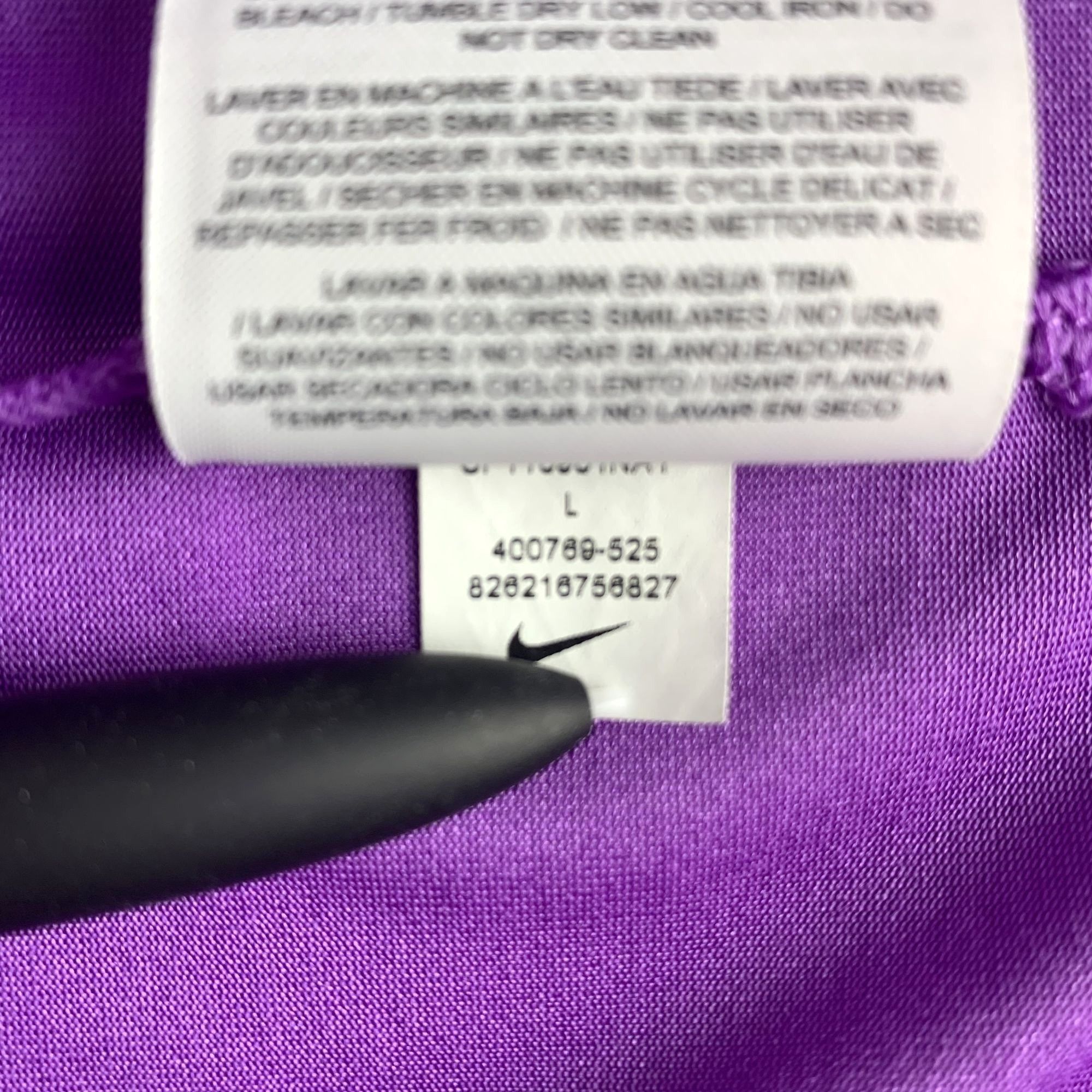 Nike Nike Golf Purple Performance Polo Shirt Dri-Fit Poly Mesh Size US L / EU 52-54 / 3 - 8 Thumbnail