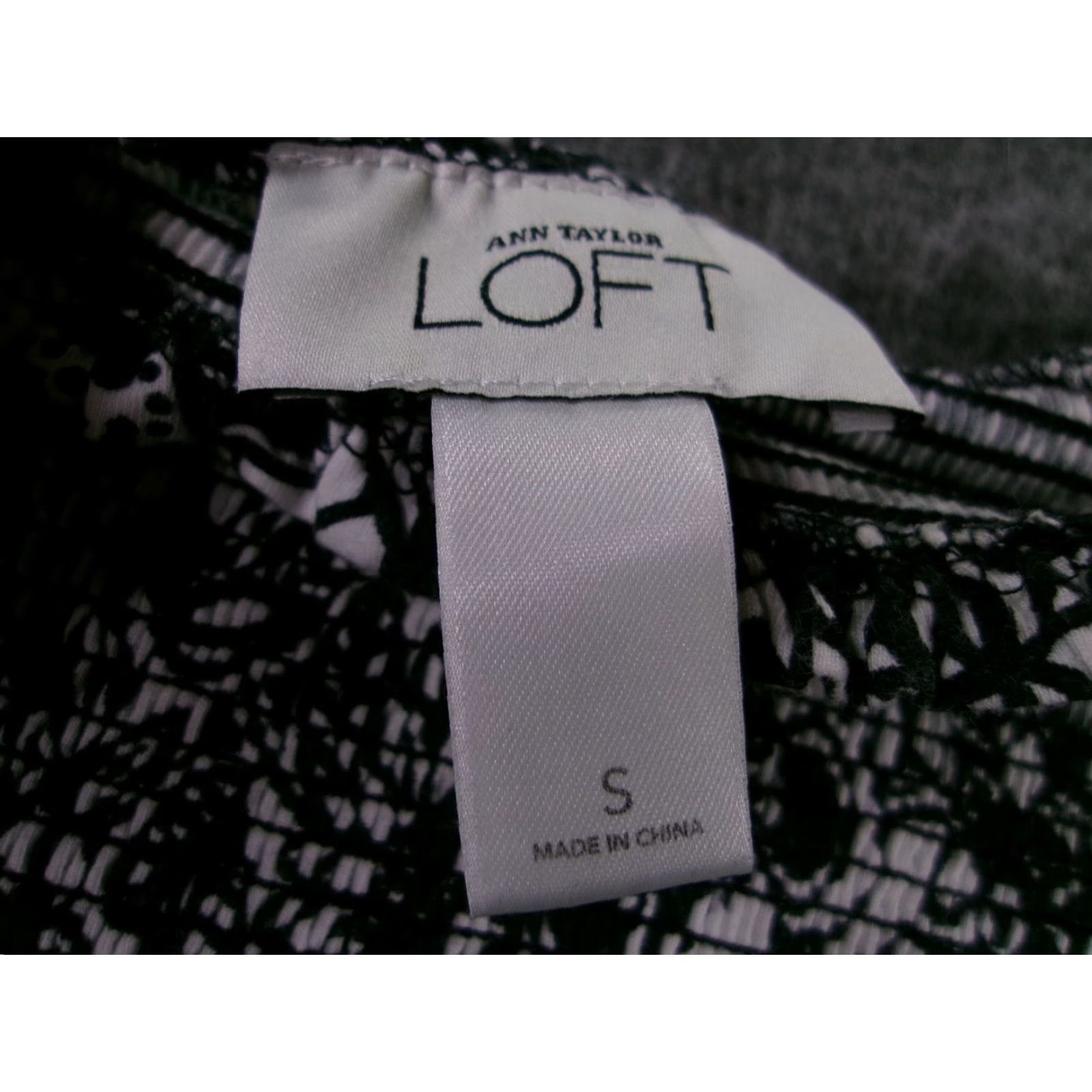 Loft LOFT Dress Womens S Strapless Smocked Bodice Floral Black White Sundress Casual Size S / US 4 / IT 40 - 6 Thumbnail
