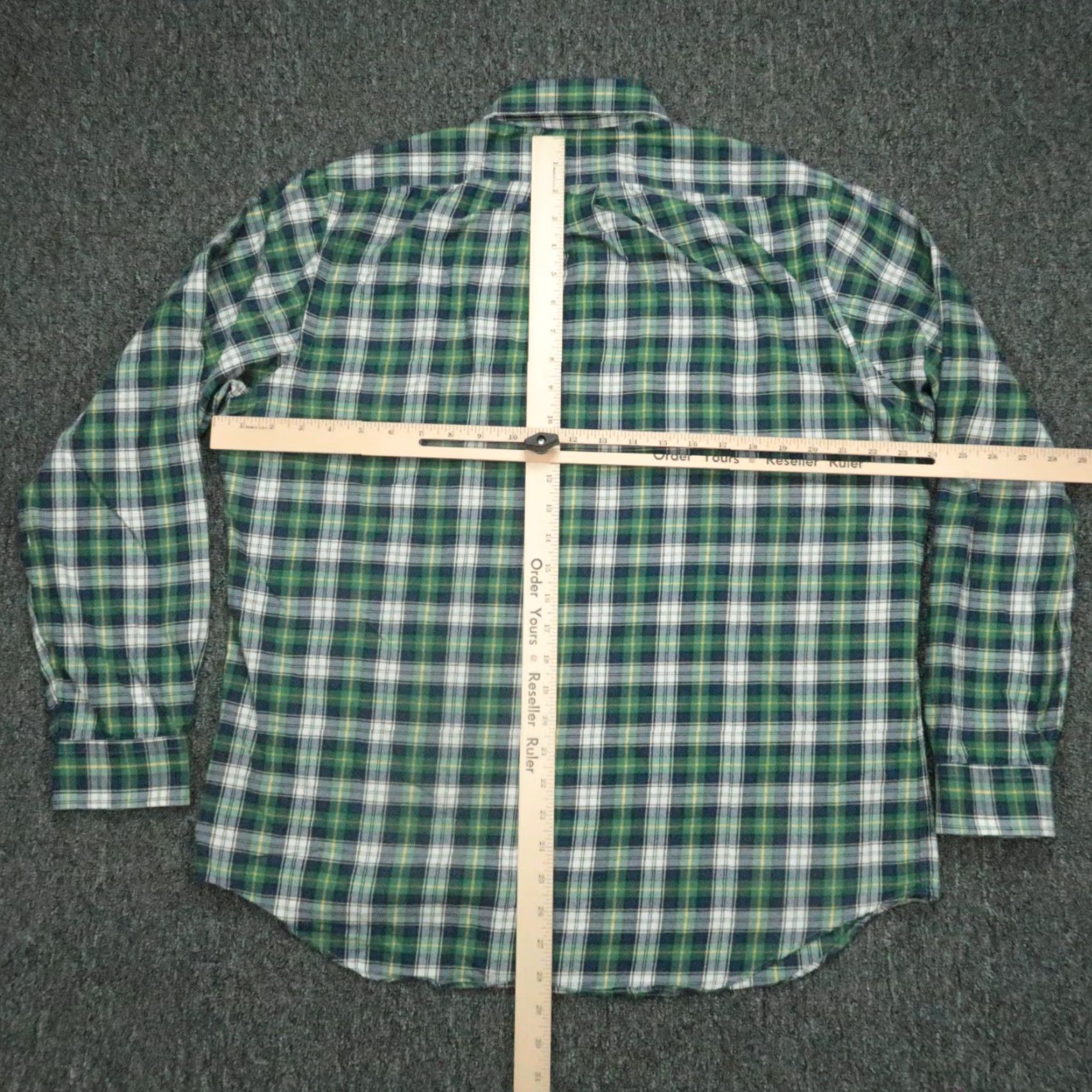 Ralph Lauren Ralph Lauren Shirt Mens Large Green Plaid Classic Fit Flannel Button-Up Size US L / EU 52-54 / 3 - 7 Thumbnail