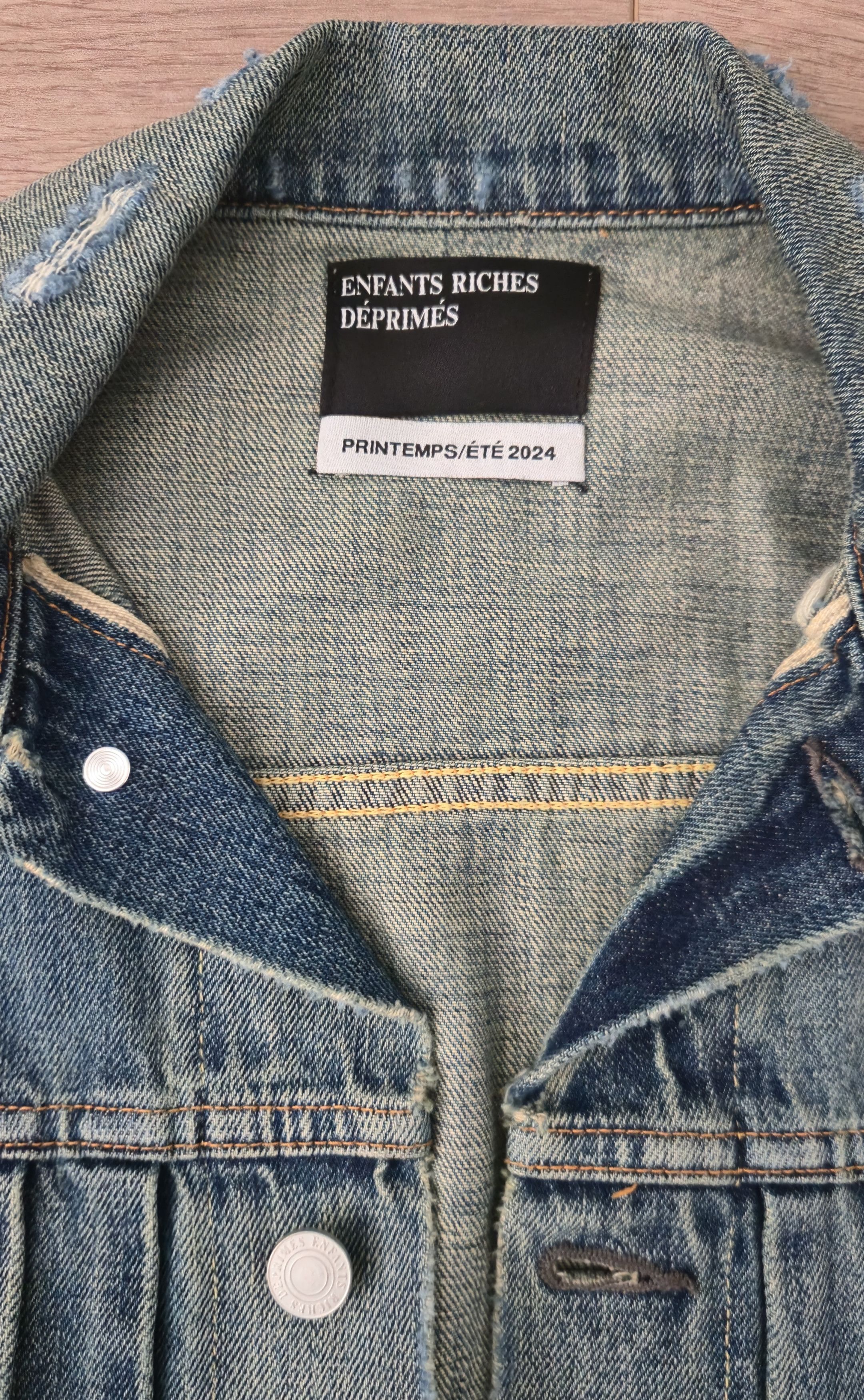 Enfants Riches Deprimes ERD Type Deux Distressed Denim Jacket - Size M Size US M / EU 48-50 / 2 - 3 Thumbnail
